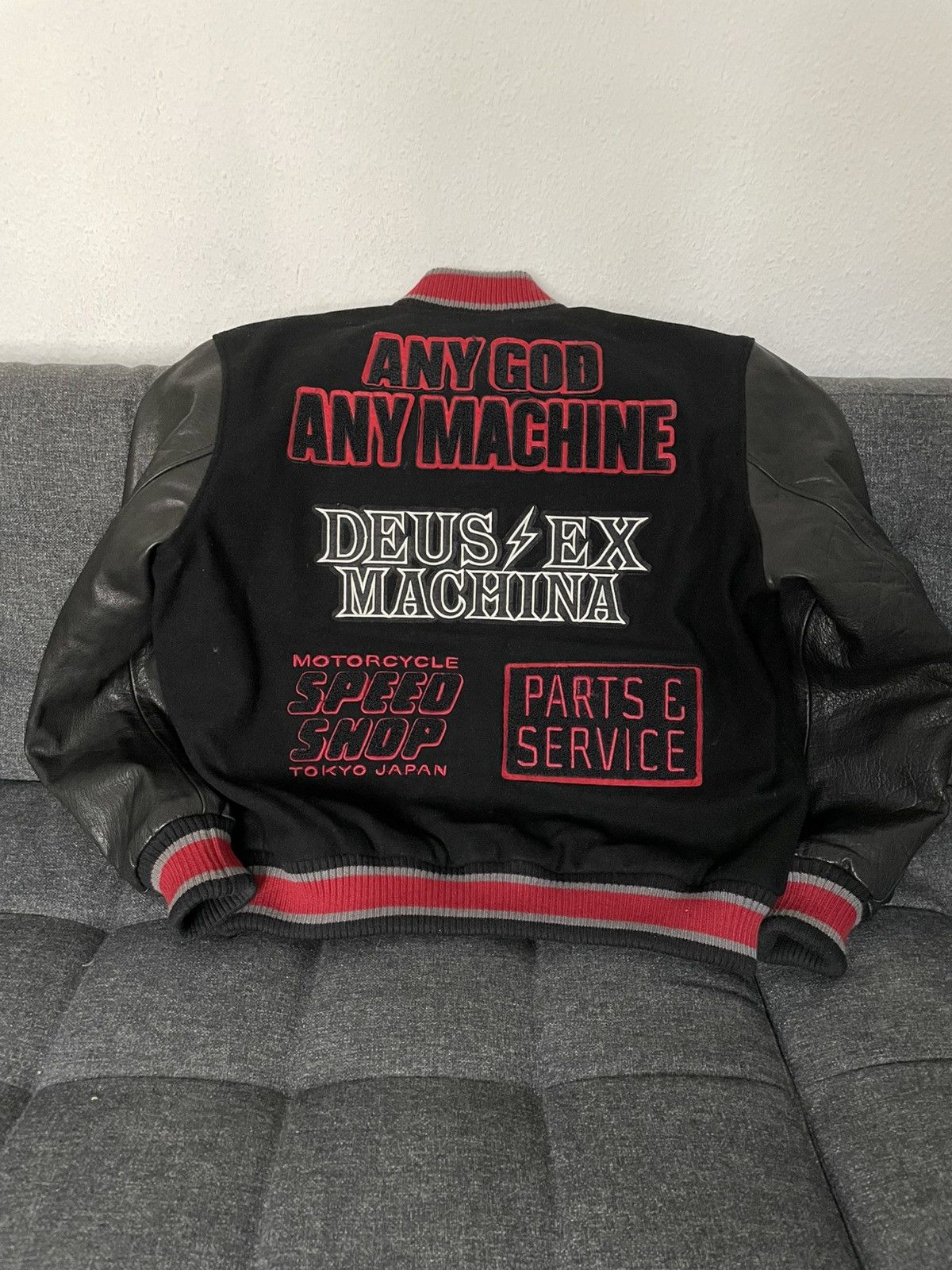 Deus Ex Machina Deus Ex Machina College Jacket M Varsity Motocycle Size US M / EU 48-50 / 2 - 2 Thumbnail
