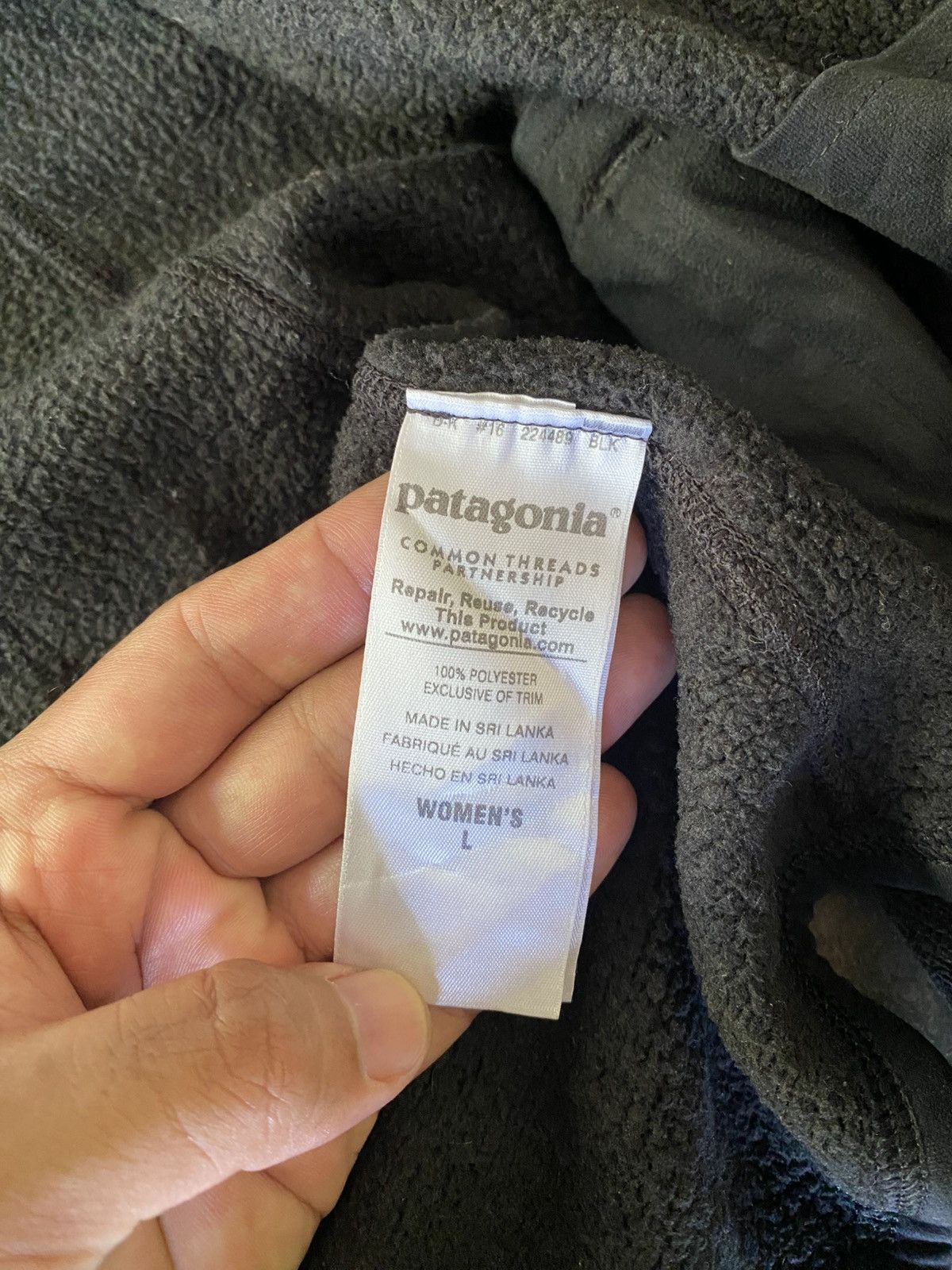 Patagonia Patagonia Black Full Zipper Jacket for Women 🔥 Size L / US 10 / IT 46 - 12 Thumbnail