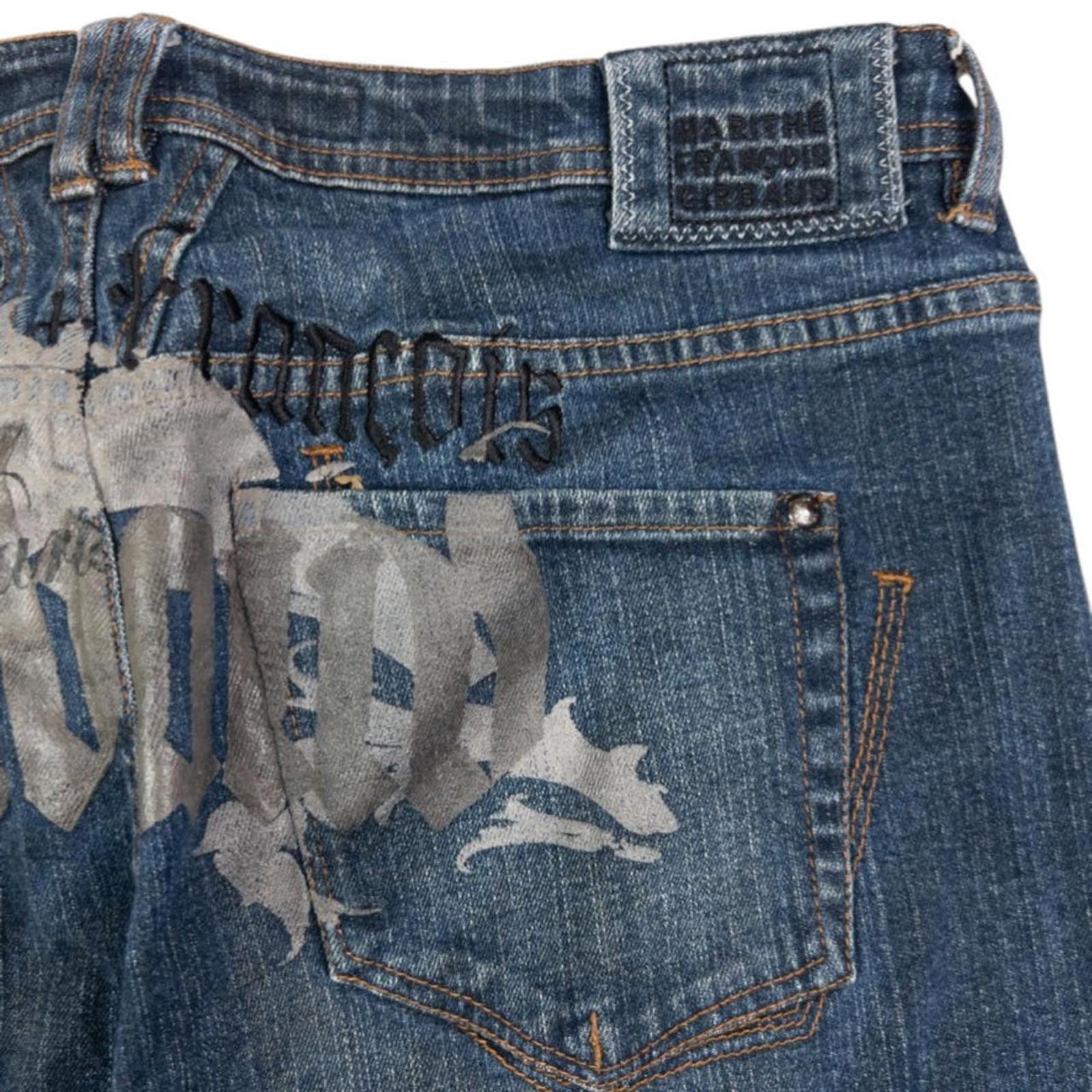 Marithe + Francois Girbaud Vintage Marithe + Francois Girbaud Cropped Denim Jeans W36 Size 36" / US 14 / IT 50 - 6 Thumbnail