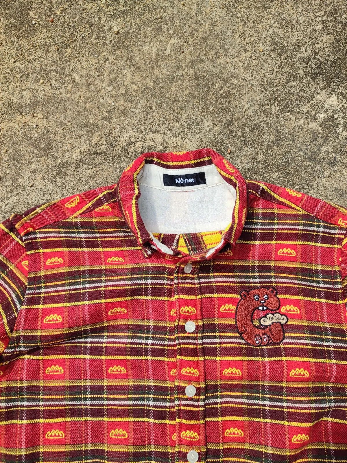 Ne-Net Né-net Red Tartan Button Down Dress (2014) – Made in Japan Size M / US 6-8 / IT 42-44 - 3 Thumbnail