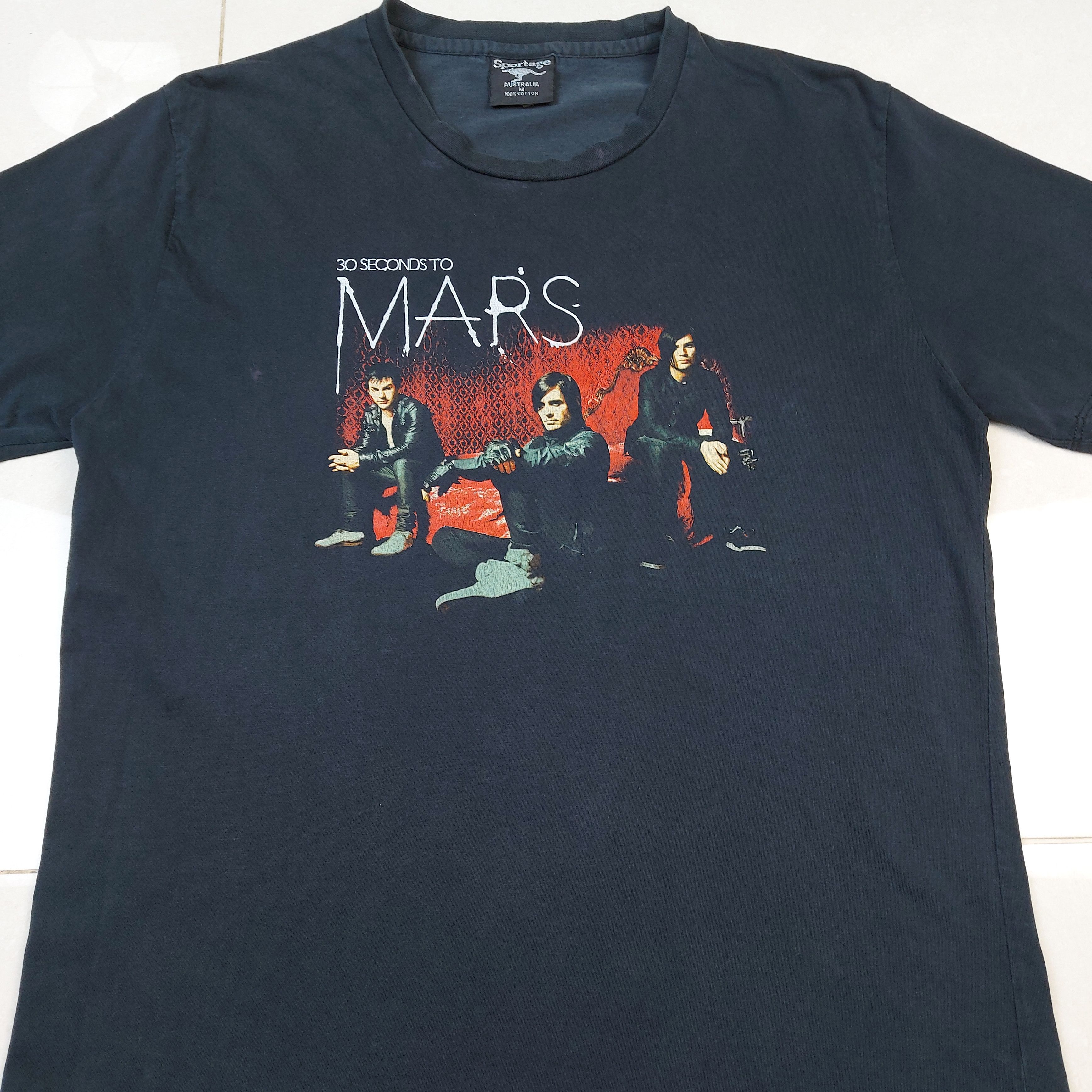 Band Tees Vintage 2005 30 Seconds To Mars Band Jared Leto TEE Size US M / EU 48-50 / 2 - 5 Thumbnail
