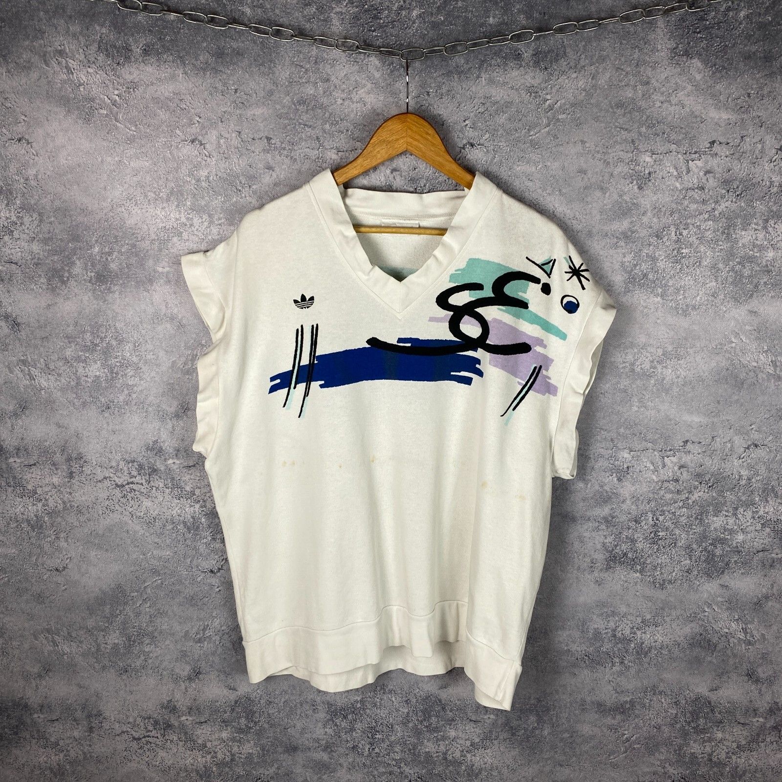 Adidas Adidas Vest Men's Size XL V-Neck Cotton Multicolor ` Size US XL / EU 56 / 4 - 4 Thumbnail
