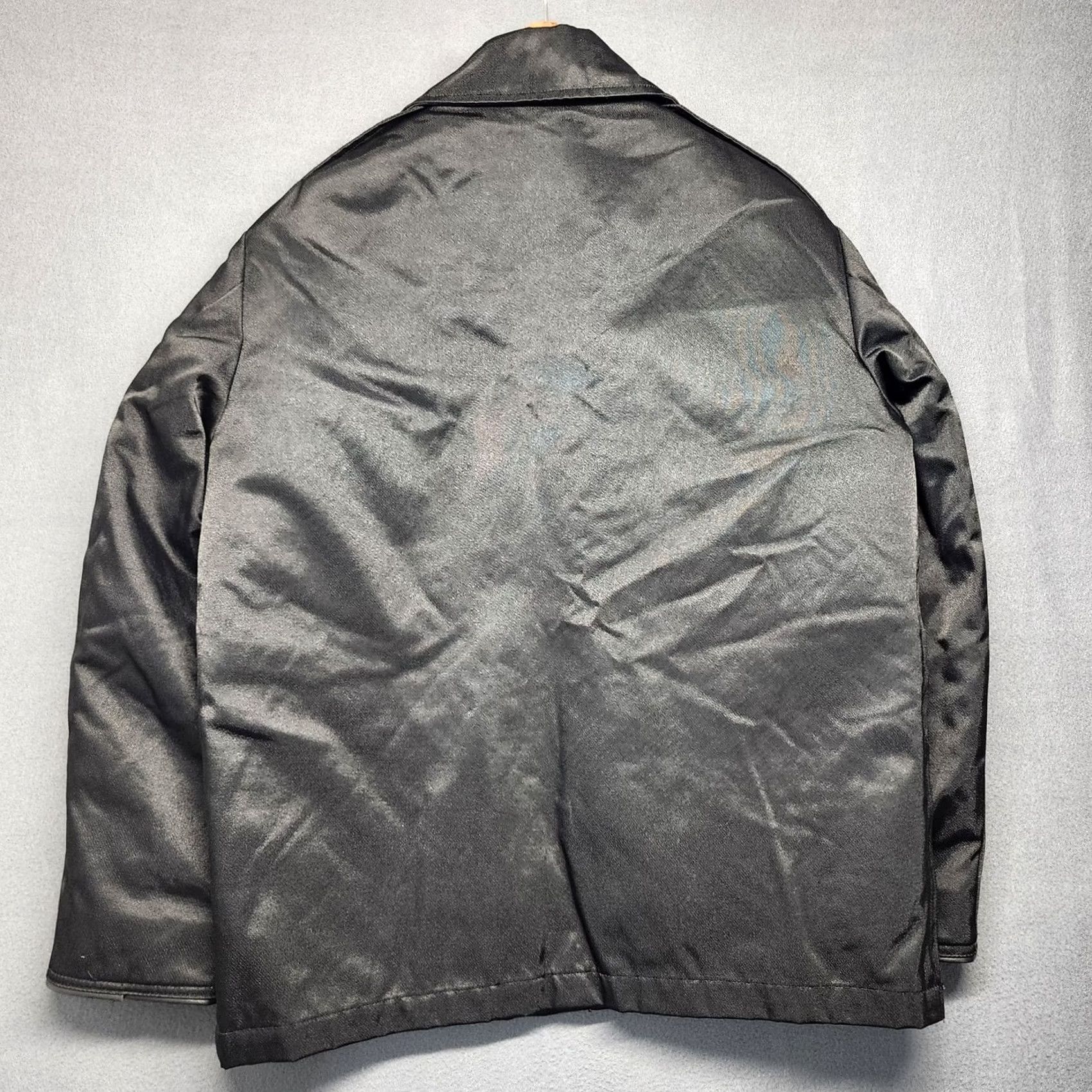 Vintage Protector Jacket Mens 40R Black Quilted Full Zip Police Uniform Workwear Patch Size US XXS / EU 40 - 2 Thumbnail