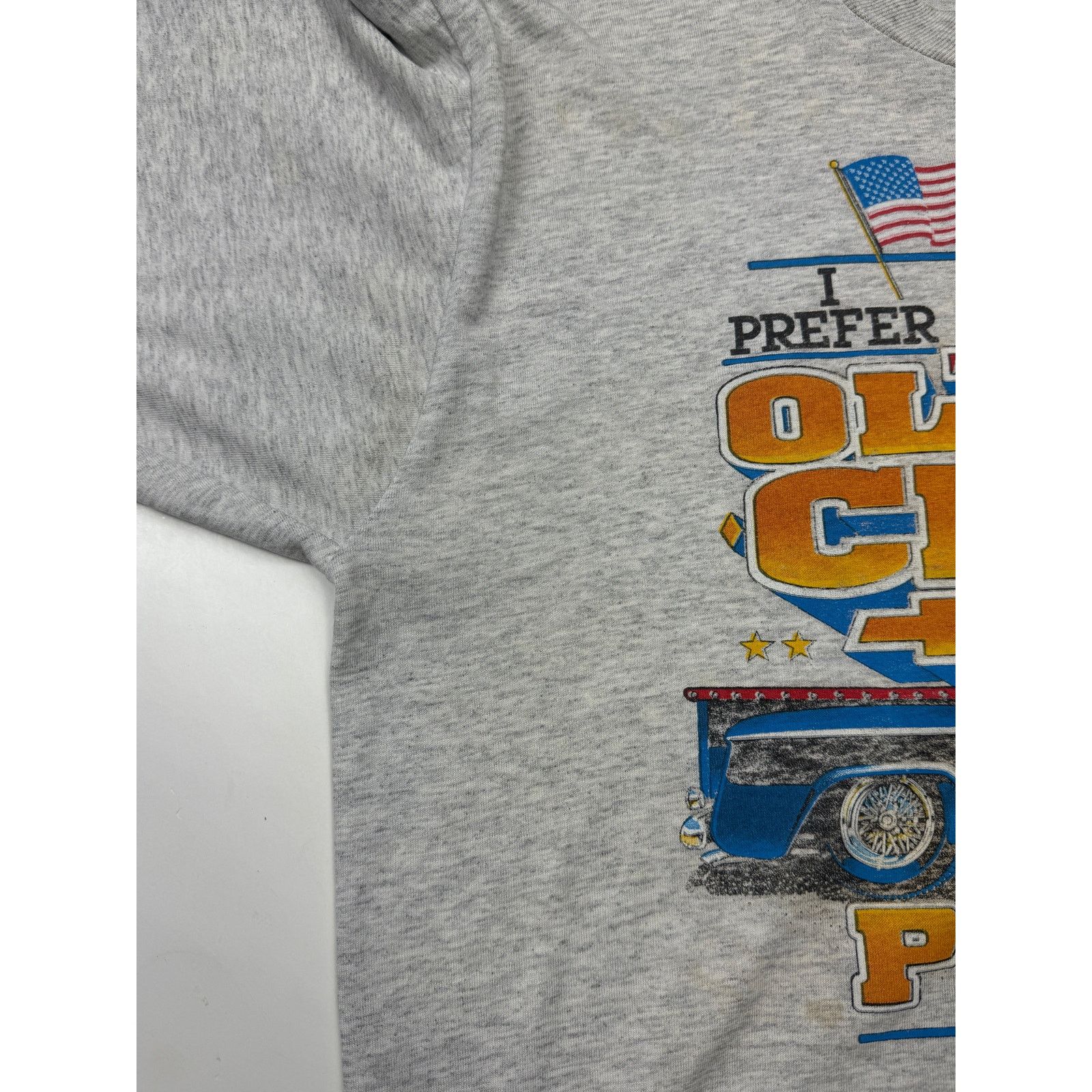 Vintage Vintage 1989 I Prefer Ol Chevy Pickups Classic Cars Tee L Size US L / EU 52-54 / 3 - 8 Thumbnail