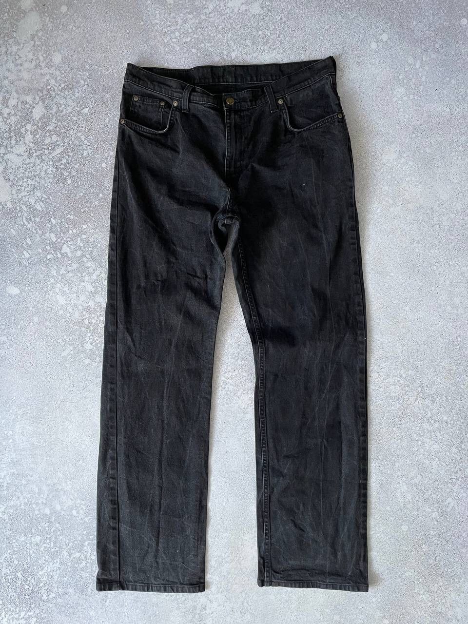 Vintage × Wrangler Vintage Hero By Wrangler Black Denim Baggy Pants Y2K Rare Size US 34 / EU 50 - 4 Thumbnail