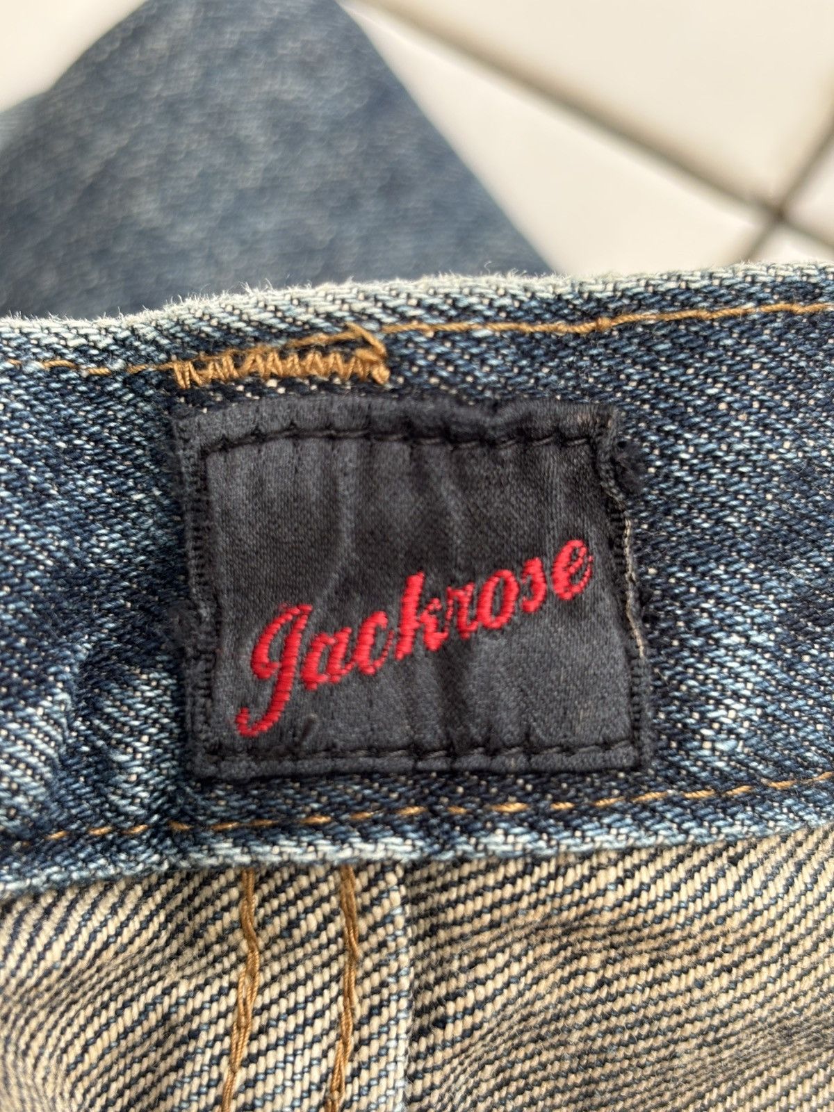 Tornado Mart JACKROSE Patchwork Distressed Flare Jeans Size US 33 - 5 Thumbnail
