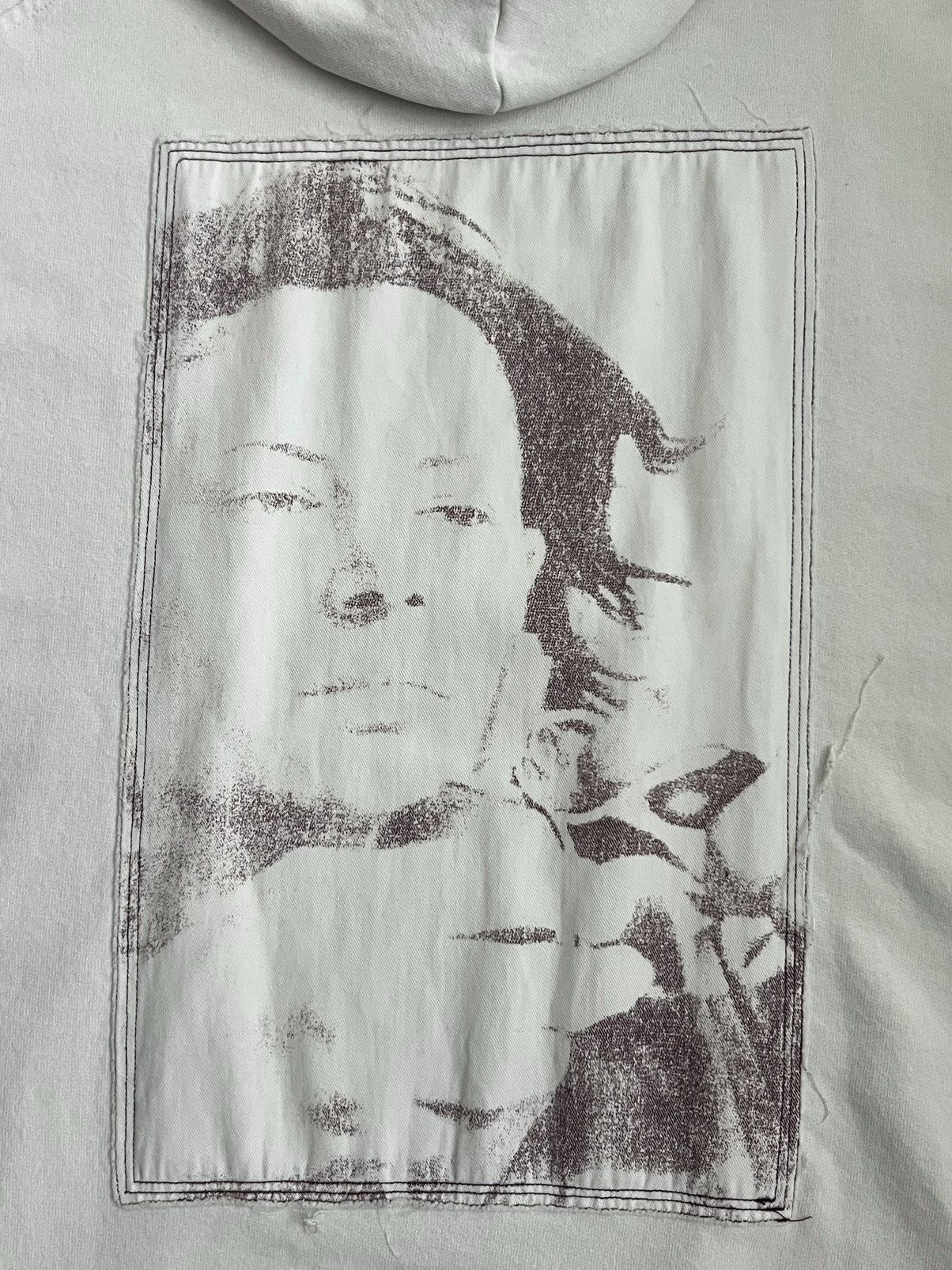 Raf Simons SS2002 Raf Simons Kollaps Sample White Sleeveless OS Hoodie Size US XL / EU 56 / 4 - 6 Thumbnail