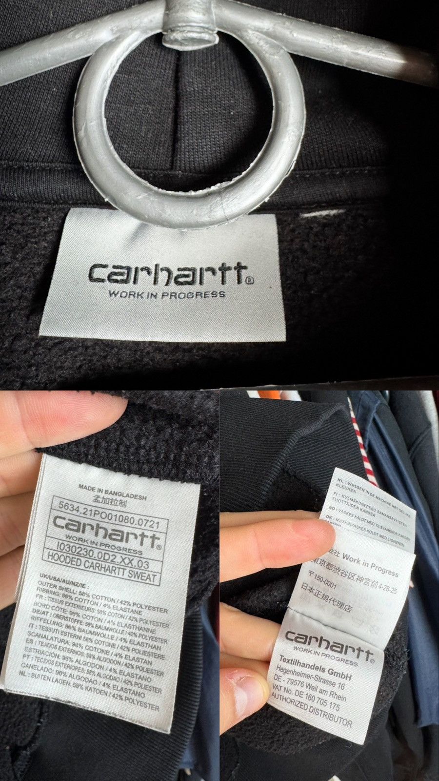 Carhartt Carhartt Big Logo Hooded Sweat Size US S / EU 44-46 / 1 - 4 Thumbnail