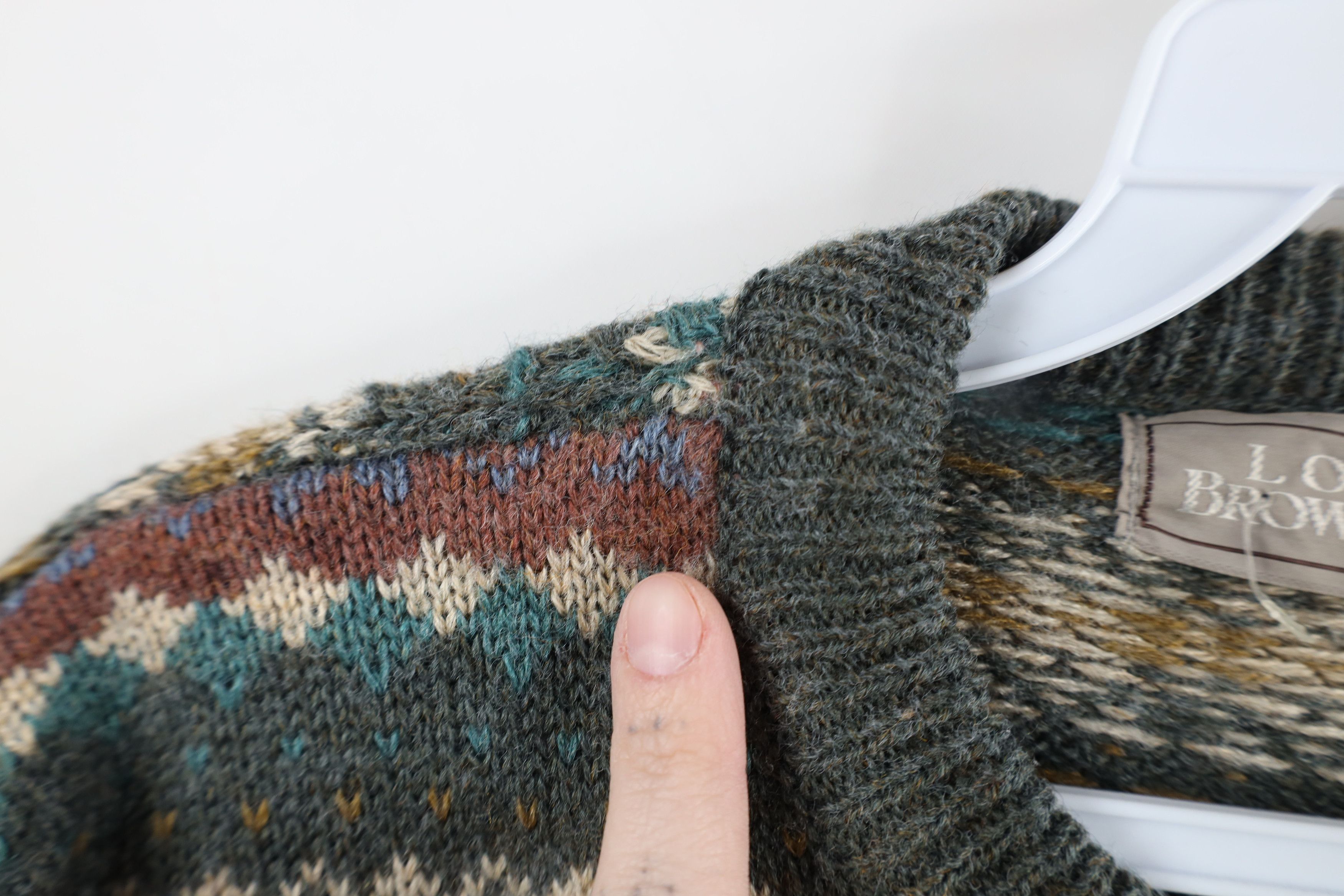 Vintage Vintage 90s Streetwear Blend Rainbow Fair Isle Knit Sweater Size US L / EU 52-54 / 3 - 7 Thumbnail