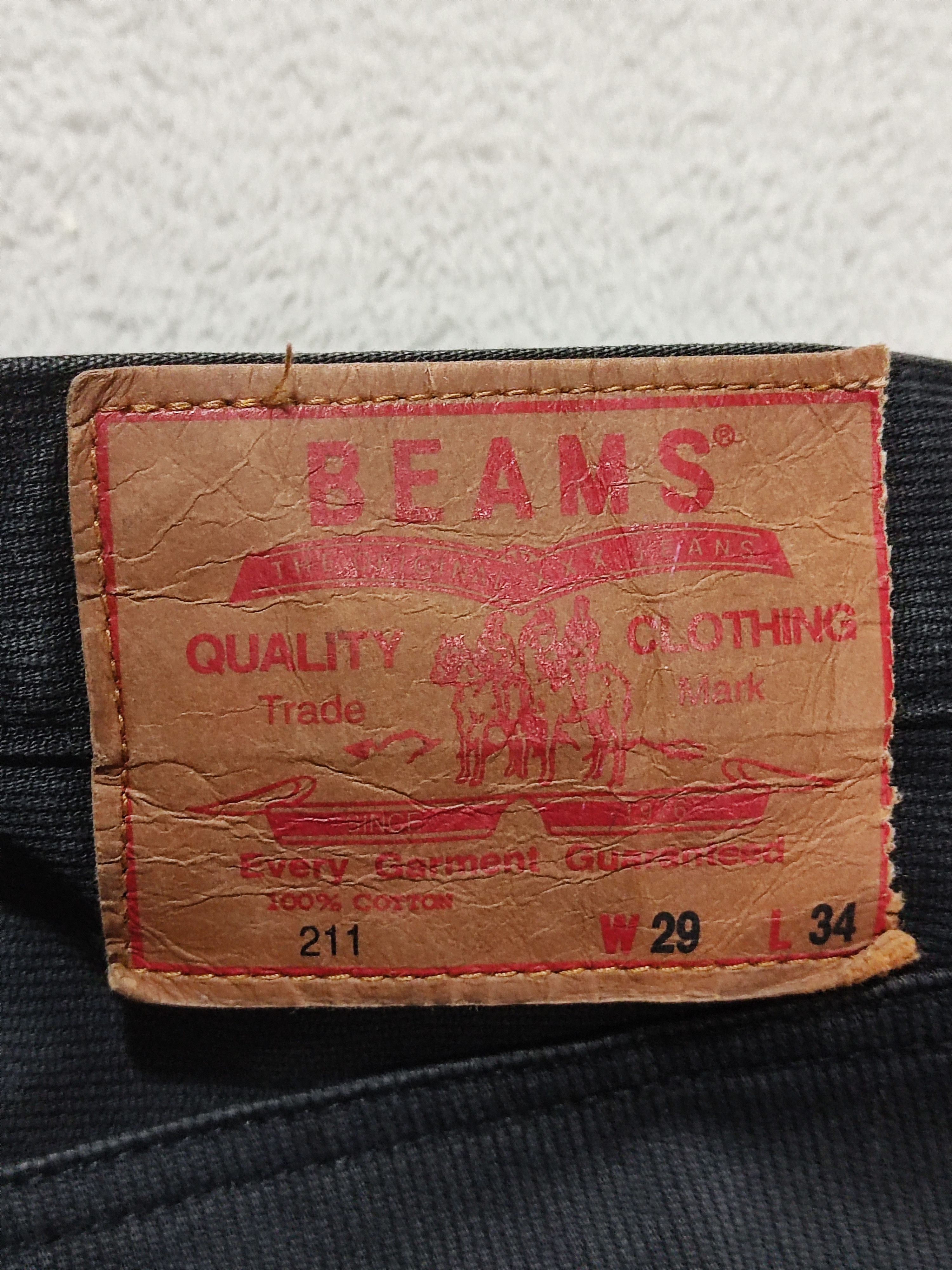 Beams Plus × Levi's BEAMS Pique Knit Faded Black Denim Trousers White Tab Size US 29 - 12 Thumbnail
