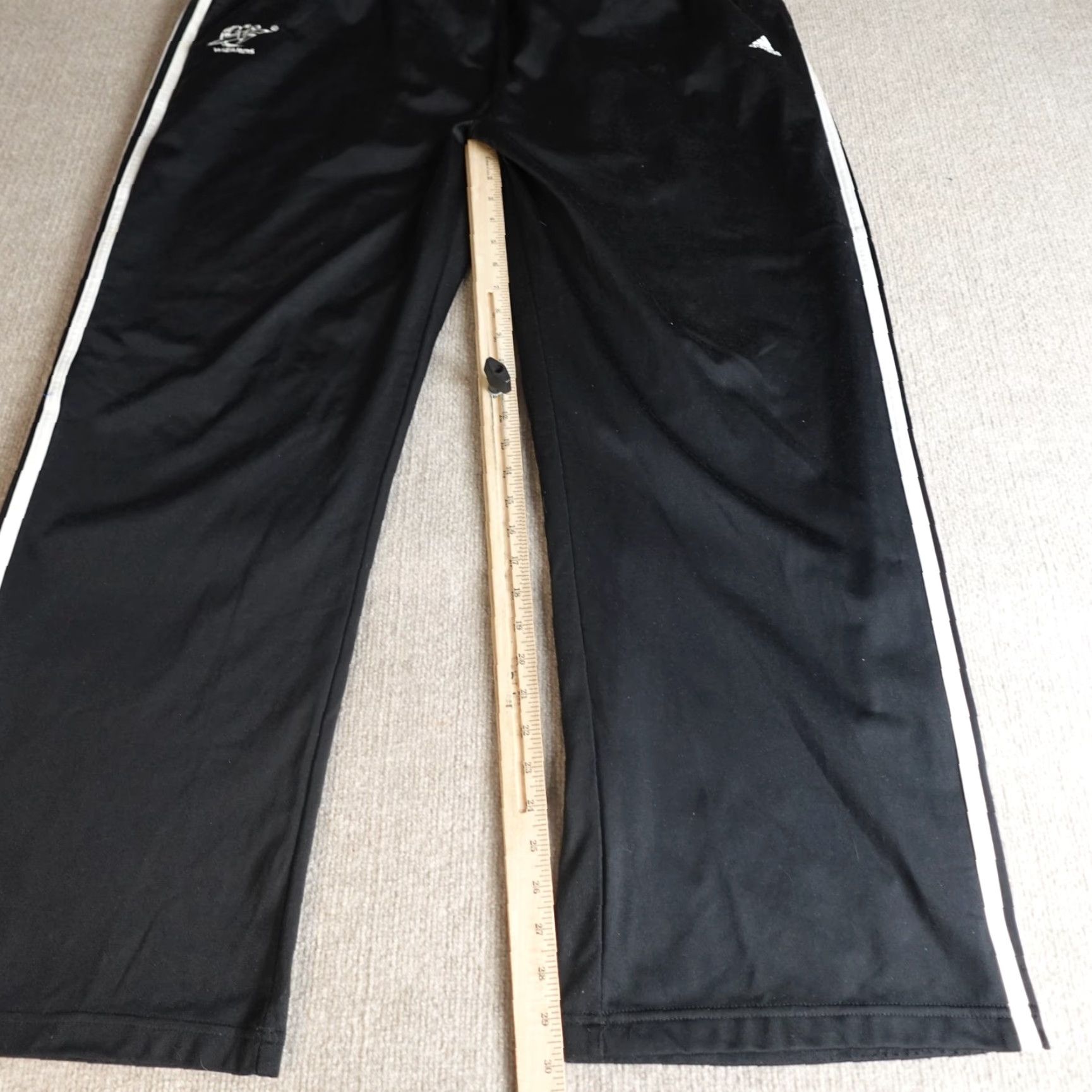 Adidas VINTAGE Adidas Pants 2XL Black Washington Wizards Wide Leg 2006 Embroidered Track Pants Mens Size US 39 - 2 Thumbnail