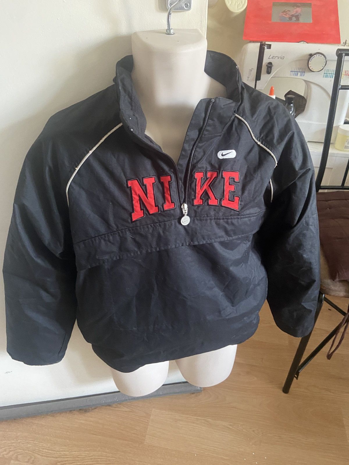 Nike Rare Nike jacket (half zipper) fits size XS/S no hood. Size US XXS / EU 40 - 1 Thumbnail