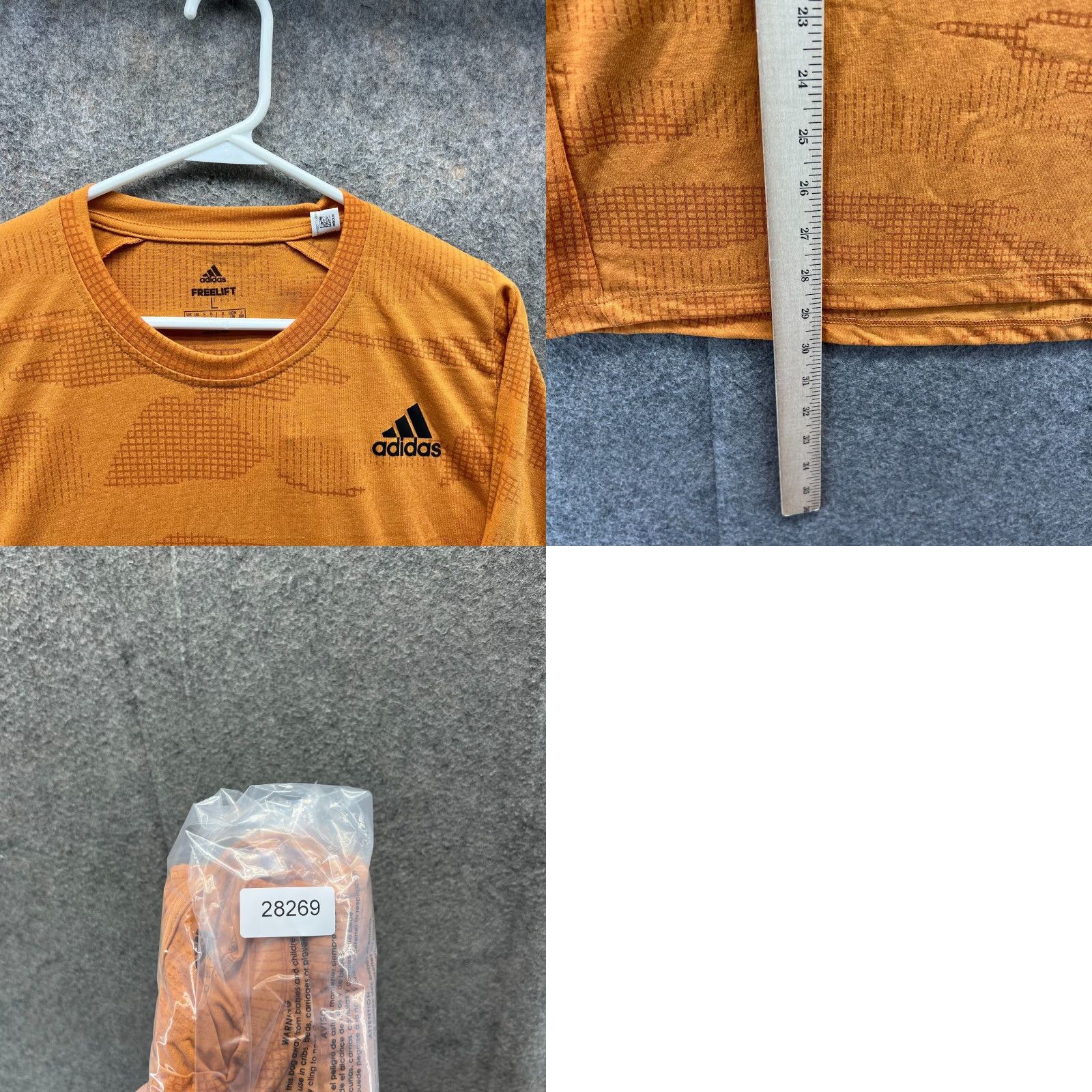 Adidas Adidas Shirt Mens Large Orange Camouflage Burnout Jersey Freelift Originals Climalite Shirt Mens Large Orange Camouflage Burnout Jersey Size US L / EU 52-54 / 3 - 9 Thumbnail