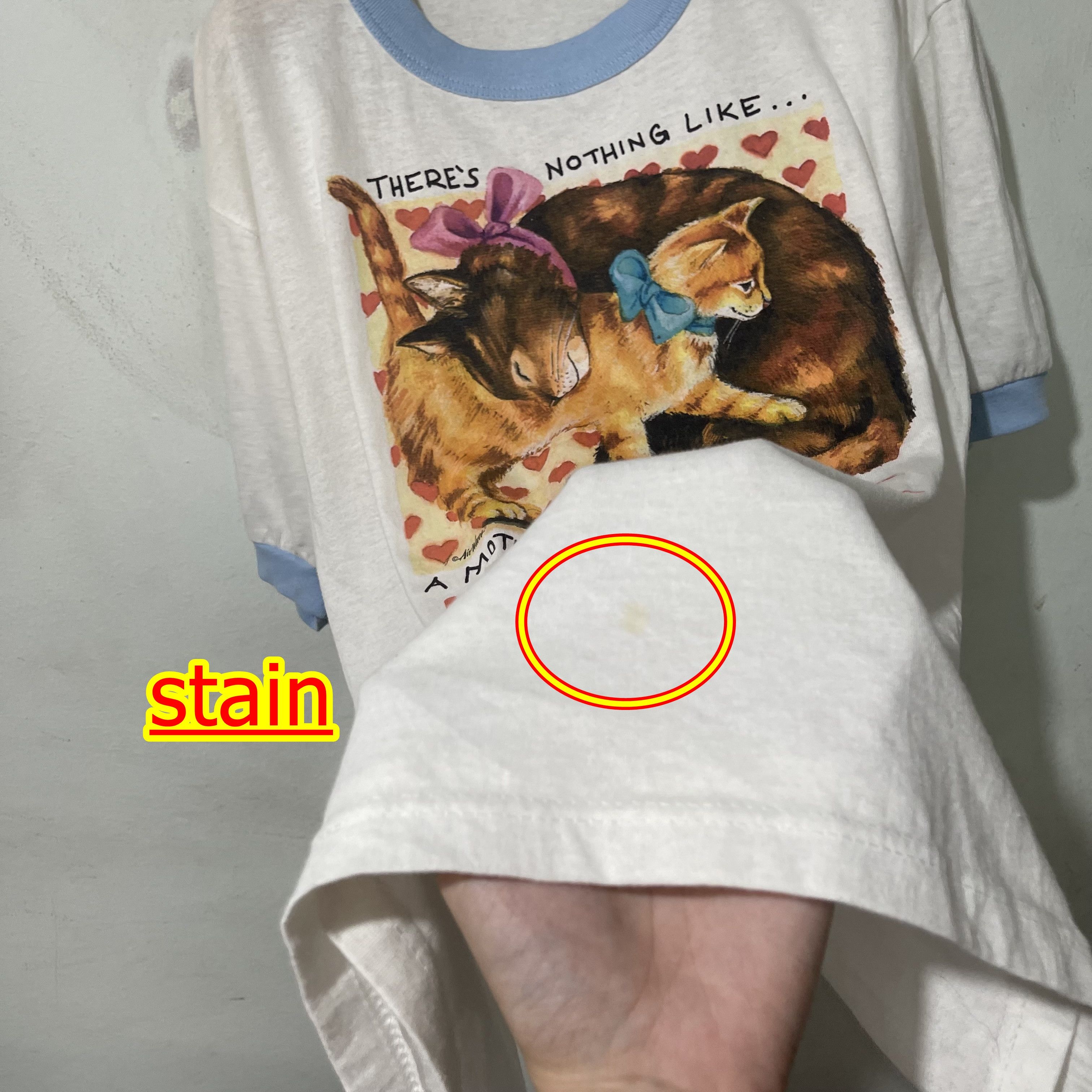 Vintage Vintage 90s Cat There's Nothing Like A Mother's Ringer Tee Size US XL / EU 56 / 4 - 6 Thumbnail