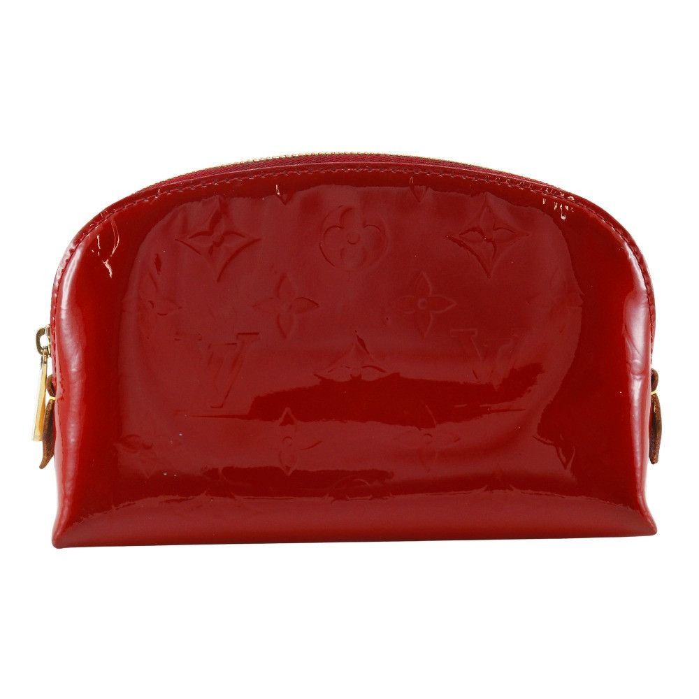 Louis Vuitton Louis Vuitton Louis Vuitton Pochette Cosmetique Monogram Vernis Pouch Enamel Vanity Bag M90009 Size ONE SIZE - 1 Thumbnail