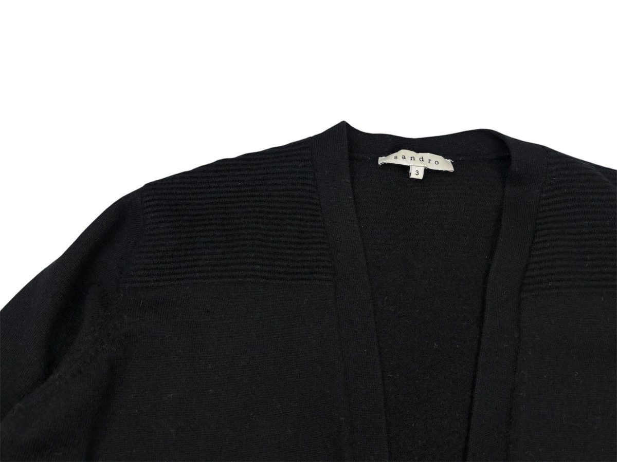 Sandro SANDRO PARIS WOMEN MERINO WOOL CARDIGAN AVANT GARDE SIZE 3 L Size L / US 10 / IT 46 - 5 Thumbnail