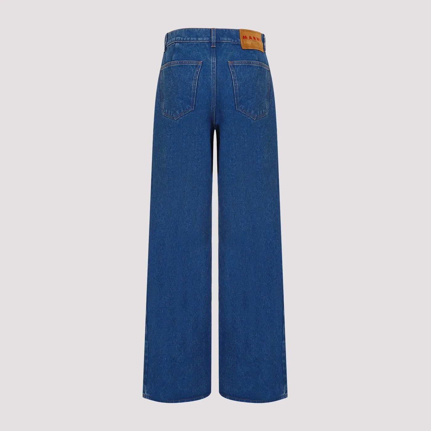 Marni o1s22i1n0525 Wide Flared Leg Jeans in Blue Size 27" / US 4 / IT 40 - 2 Thumbnail