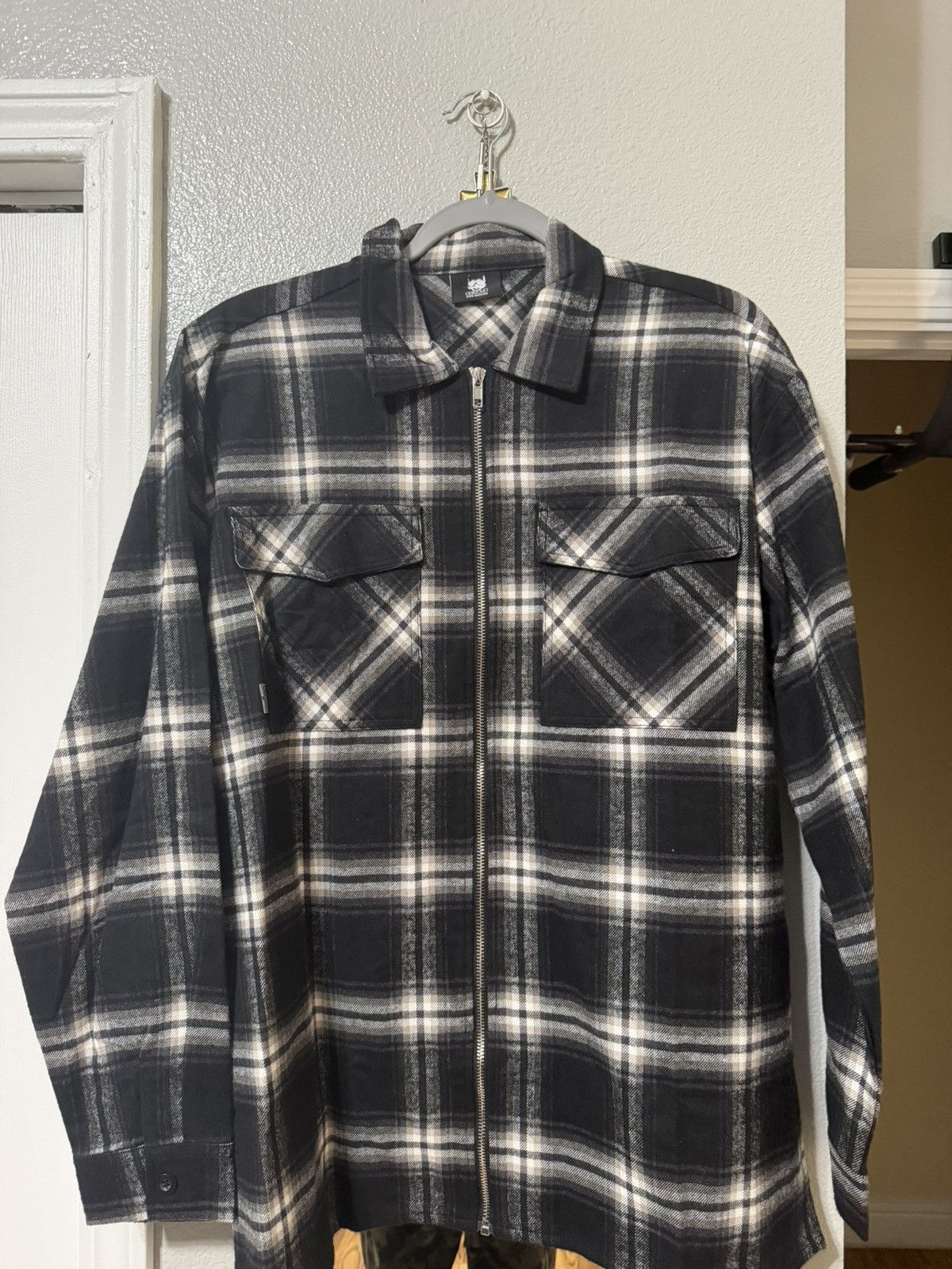 G59 Records G59 Shadow Plaid Flannel Shirt – New / Never Worn Size US M / EU 48-50 / 2 - 2 Thumbnail