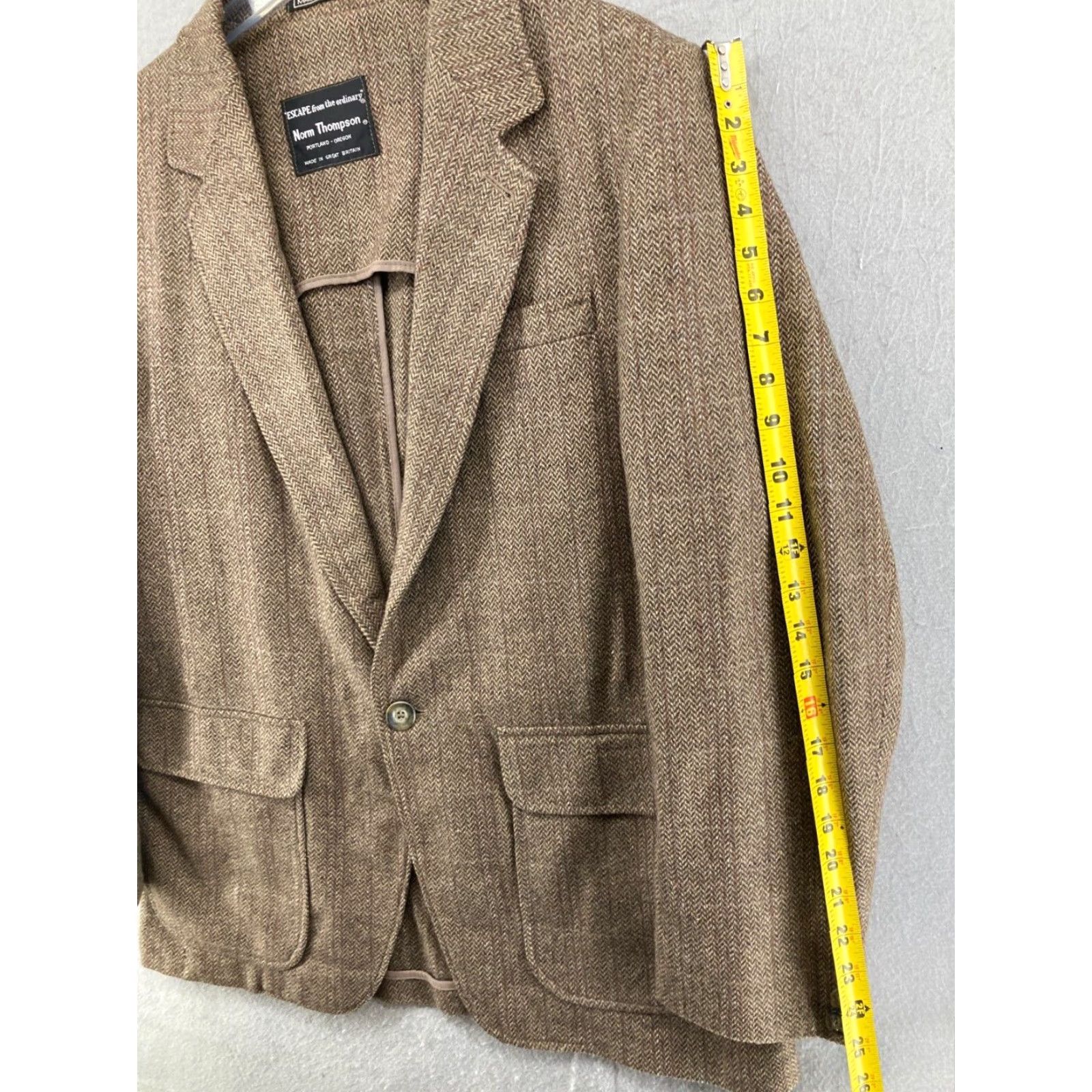 Jim Thompson Vintage Norm Thompson Sports Coat Mens 42R Tweed Size US XS / EU 42 / 0 - 4 Thumbnail