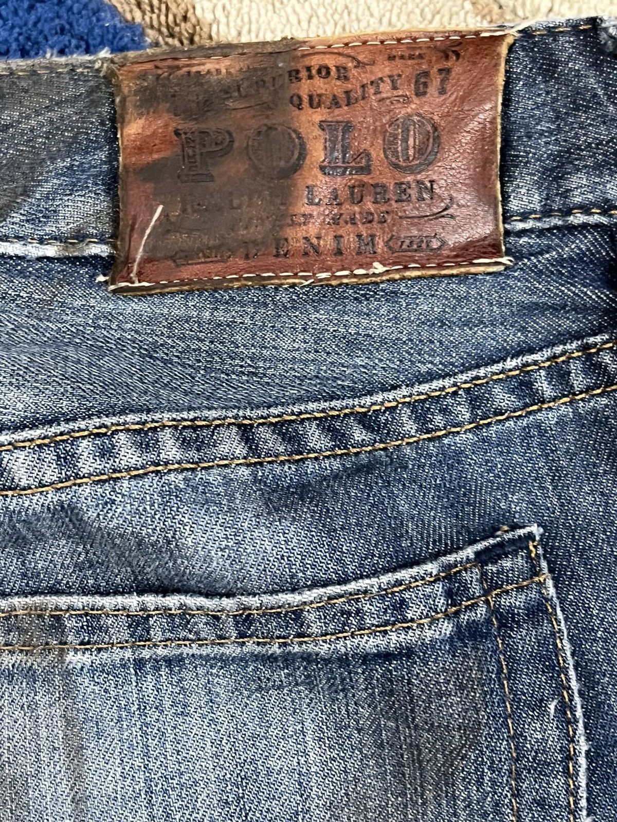 Lauren Ralph Lauren × Polo Ralph Lauren × Ralph Lauren Vintage Polo Ralph Lauren Distressed Denim Size US 33 - 12 Thumbnail