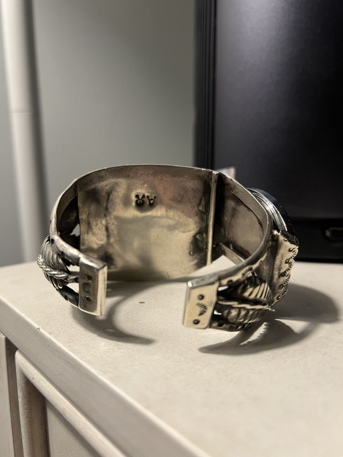 Vintage Native American Bracelet With Watch .925 Size ONE SIZE - 6 Thumbnail
