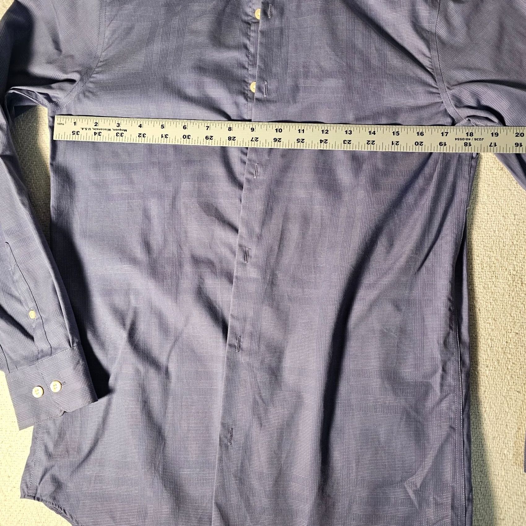 Perry Ellis Perry Ellis Button-Up Shirt Men’s Long Sleeve Blue Stripe City Fit Small 14.5 Regular Cotton Spandex Knit Blue Size US M / EU 48-50 / 2 - 5 Thumbnail
