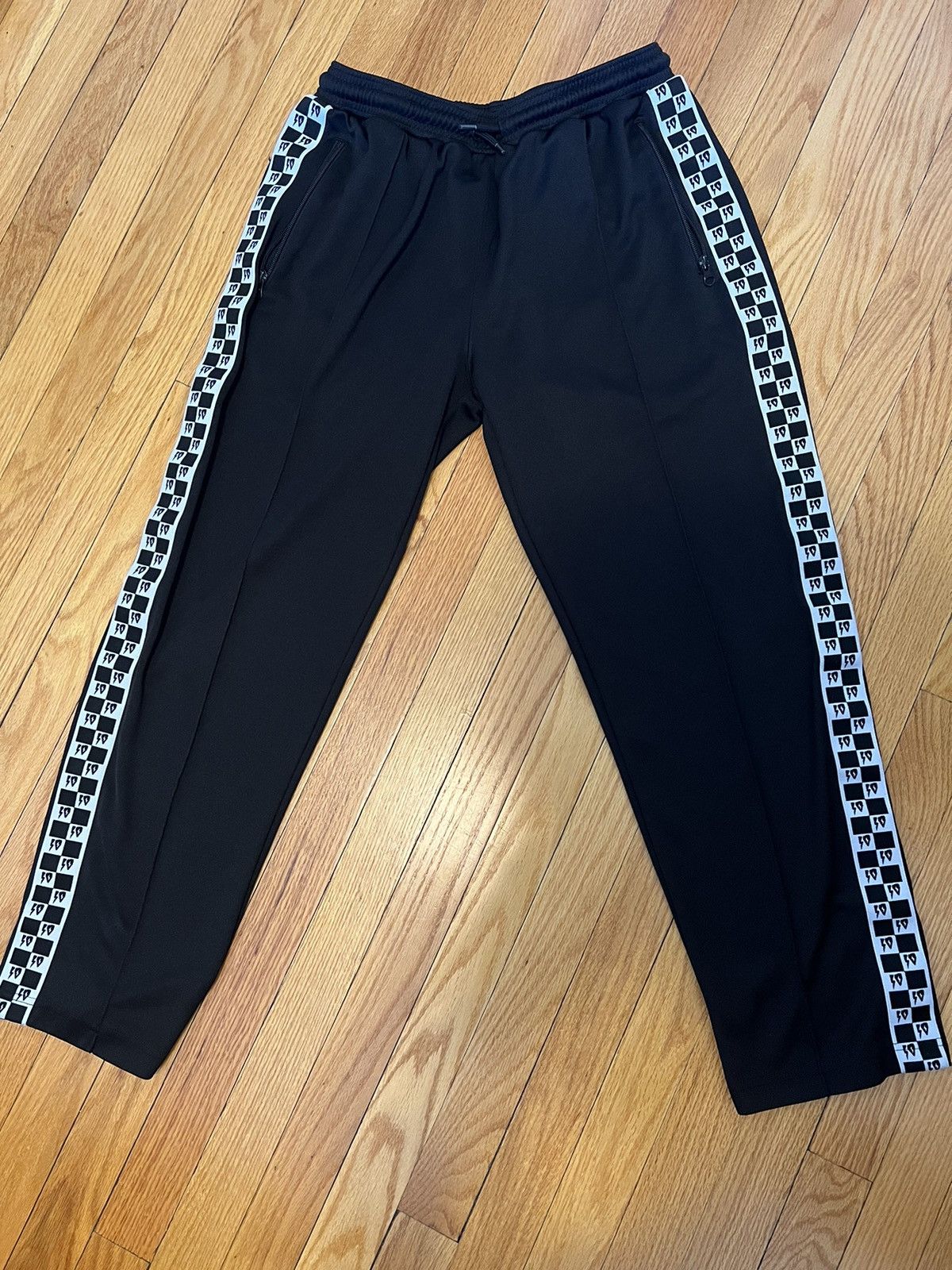 10 Deep 10 Deep checkered flag racing track pants | Grailed