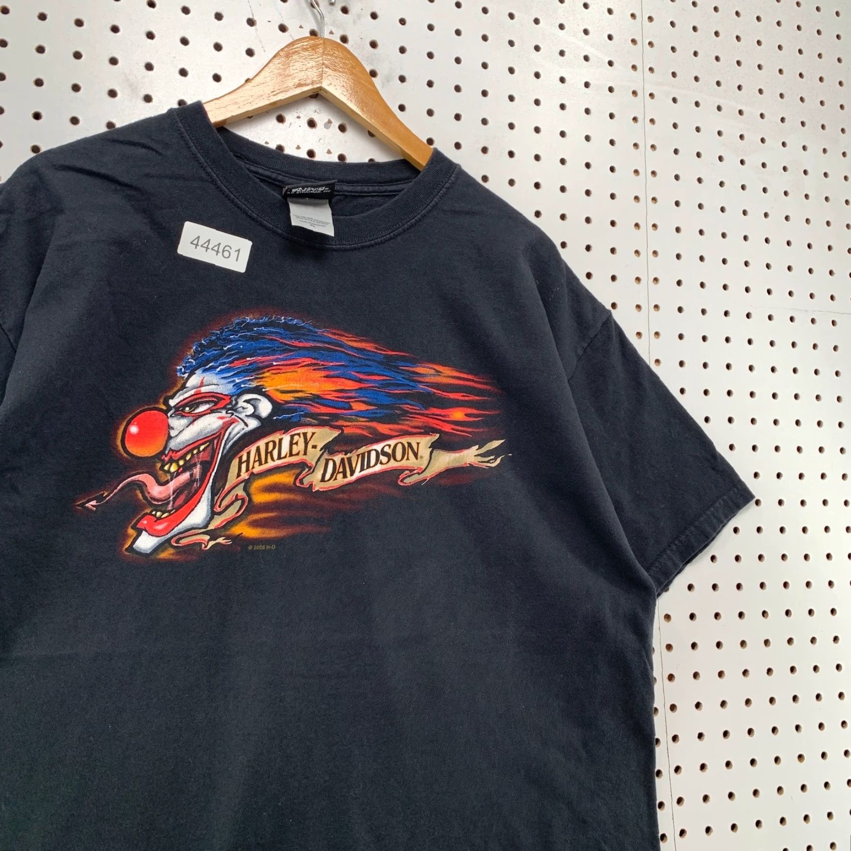 Harley Davidson Vintage Harley-Davidson Clown Horny Toad T Shirt Men XL Black Temple Texas Flame Size US XL / EU 56 / 4 - 4 Thumbnail