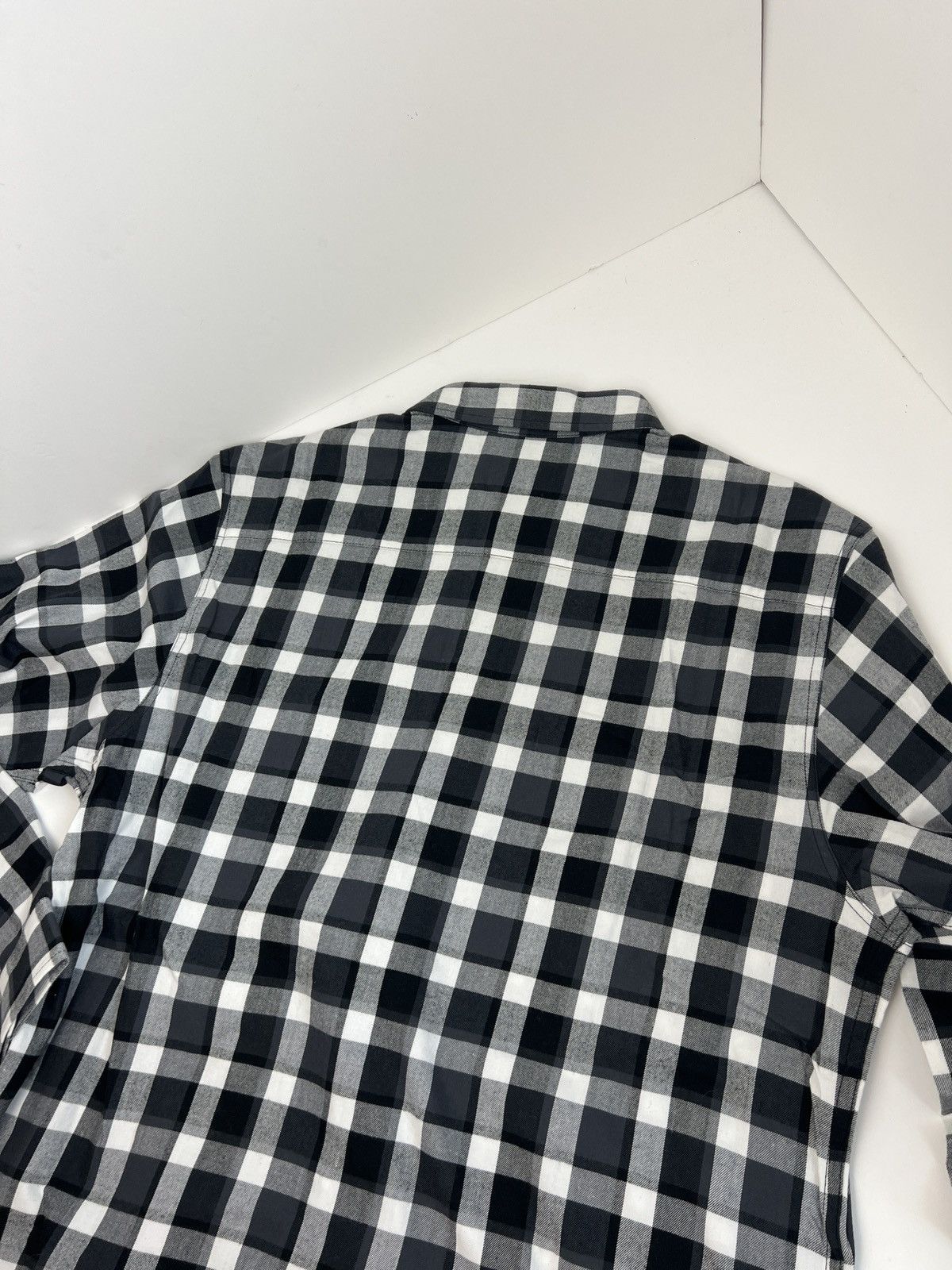 Supreme Black White Checkered Plaid Shirt Size US XL / EU 56 / 4 - 6 Thumbnail