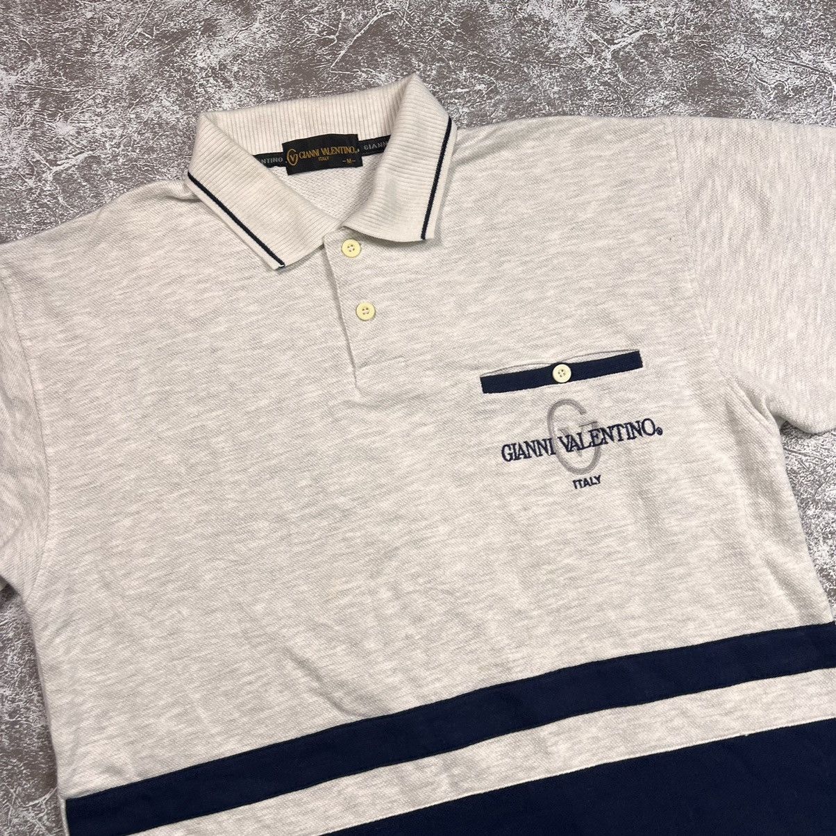 Valentino × Vintage Vintage Gianni Valentino Polo Shirt Size US L / EU 52-54 / 3 - 2 Thumbnail