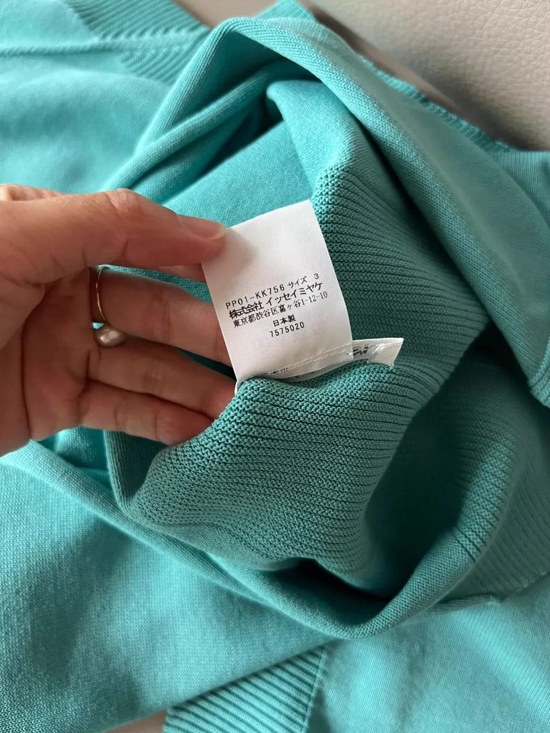 Issey Miyake Issey Miyake size:3 Light blue mixed cotton knitted sweate Size S / US 4 / IT 40 - 4 Thumbnail