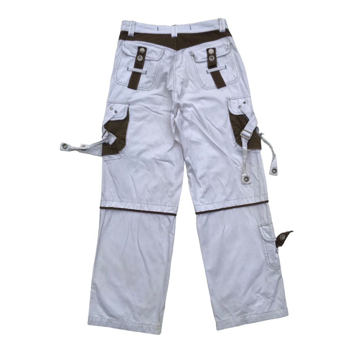 Japanese Brand Blue Luis White Tactical Multipocket Cargo Streetwear Pants Size US 31 - 14 Thumbnail