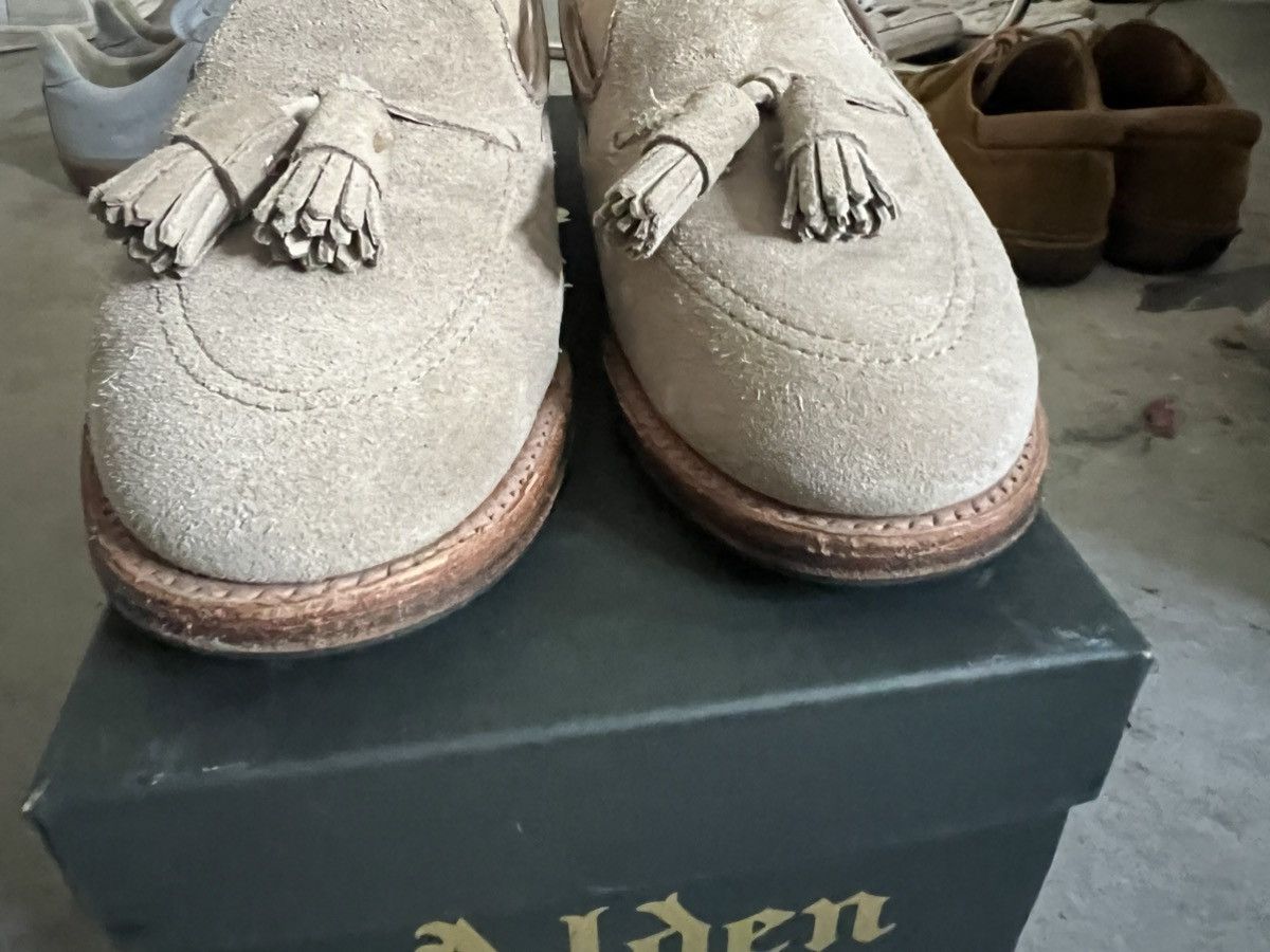 Alden Alden Milkshake Suede Tassel Loafers 7D Copley last. Size US 7 / EU 40 - 2 Thumbnail