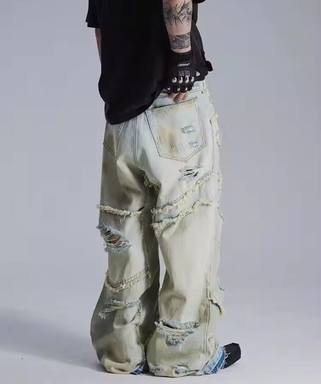 Other Ripped Frayed Y2K Fade Jeans Size US 30 / EU 46 - 3 Thumbnail