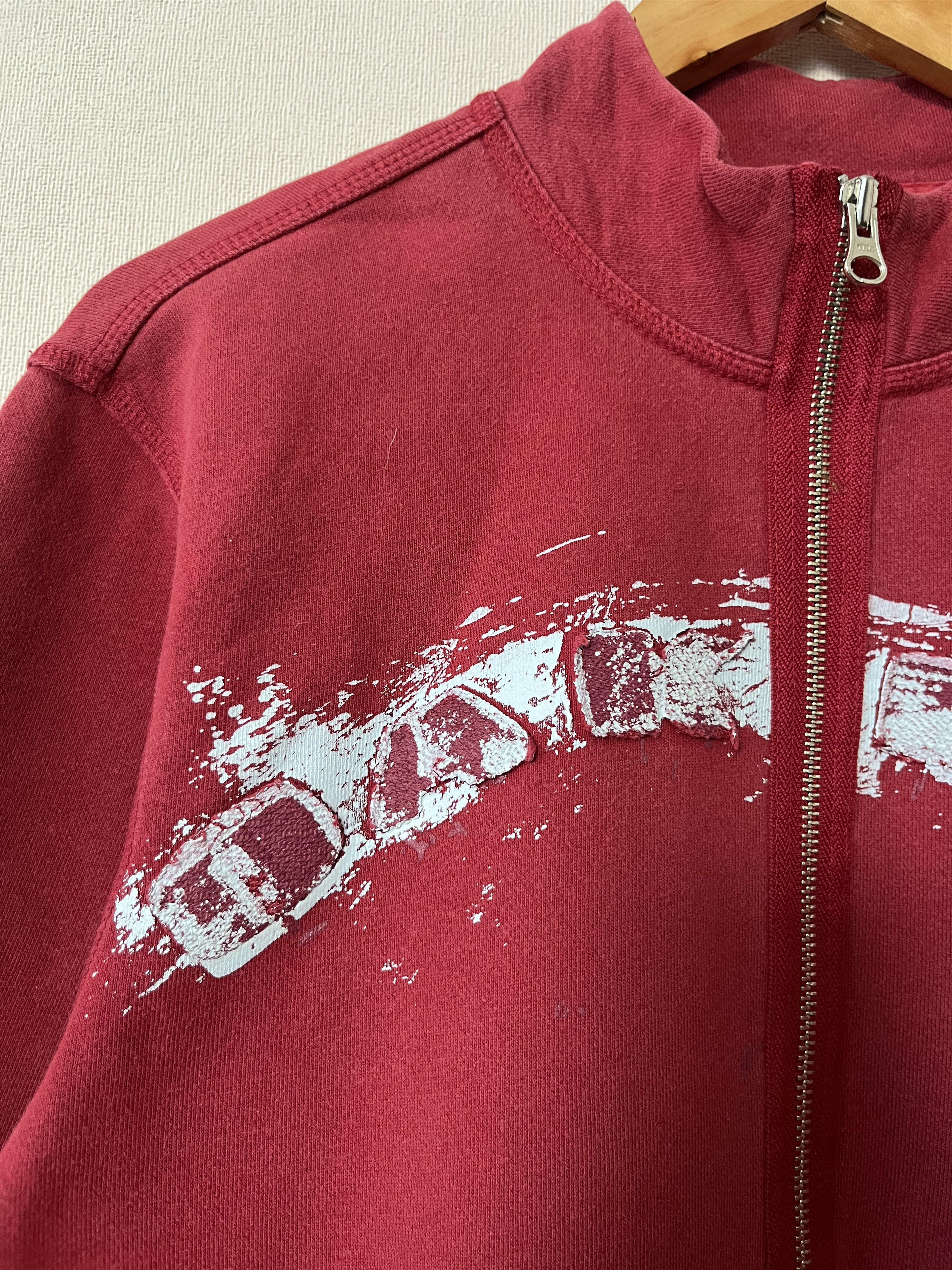 Oakley Vintage Oakley Big Logo Paint Y2K Style Red Zip Sweatshirt Size US L / EU 52-54 / 3 - 5 Thumbnail