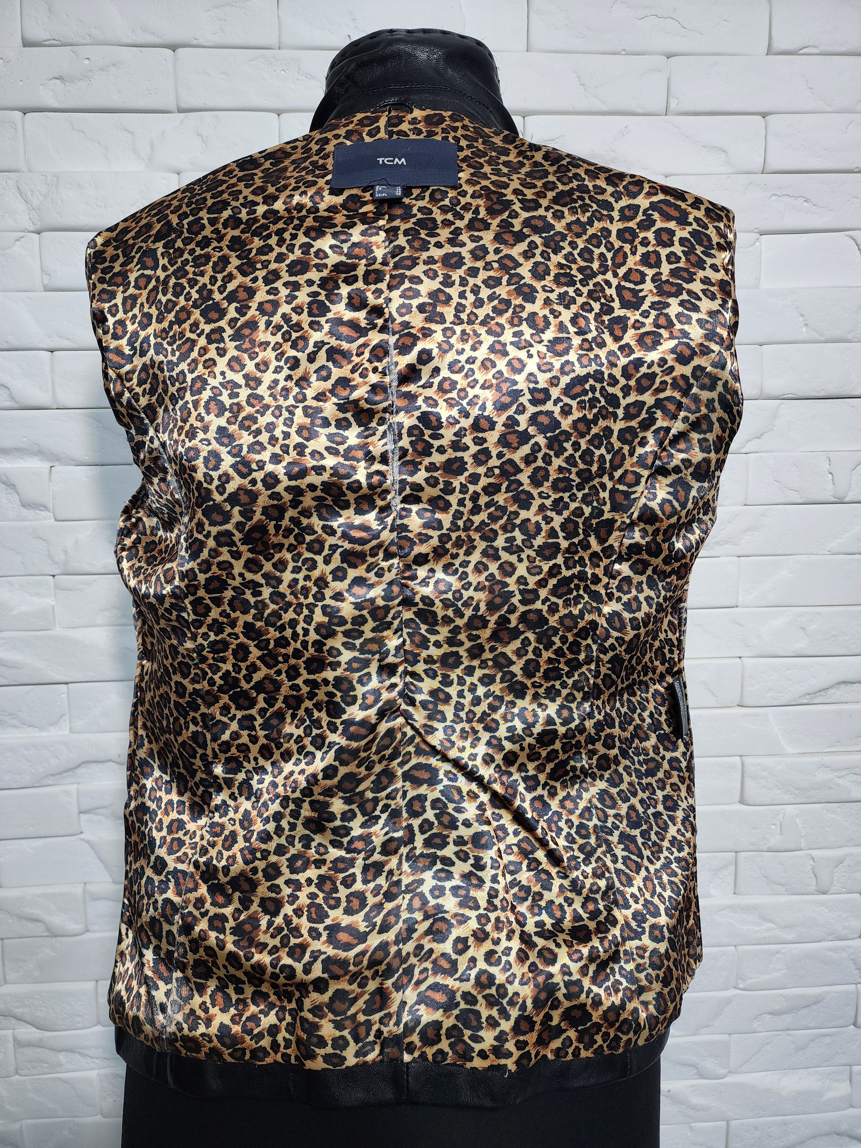 Other Black Genuine Leather Jacket: Women's Button-Up Blazer Size M / US 6-8 / IT 42-44 - 7 Thumbnail