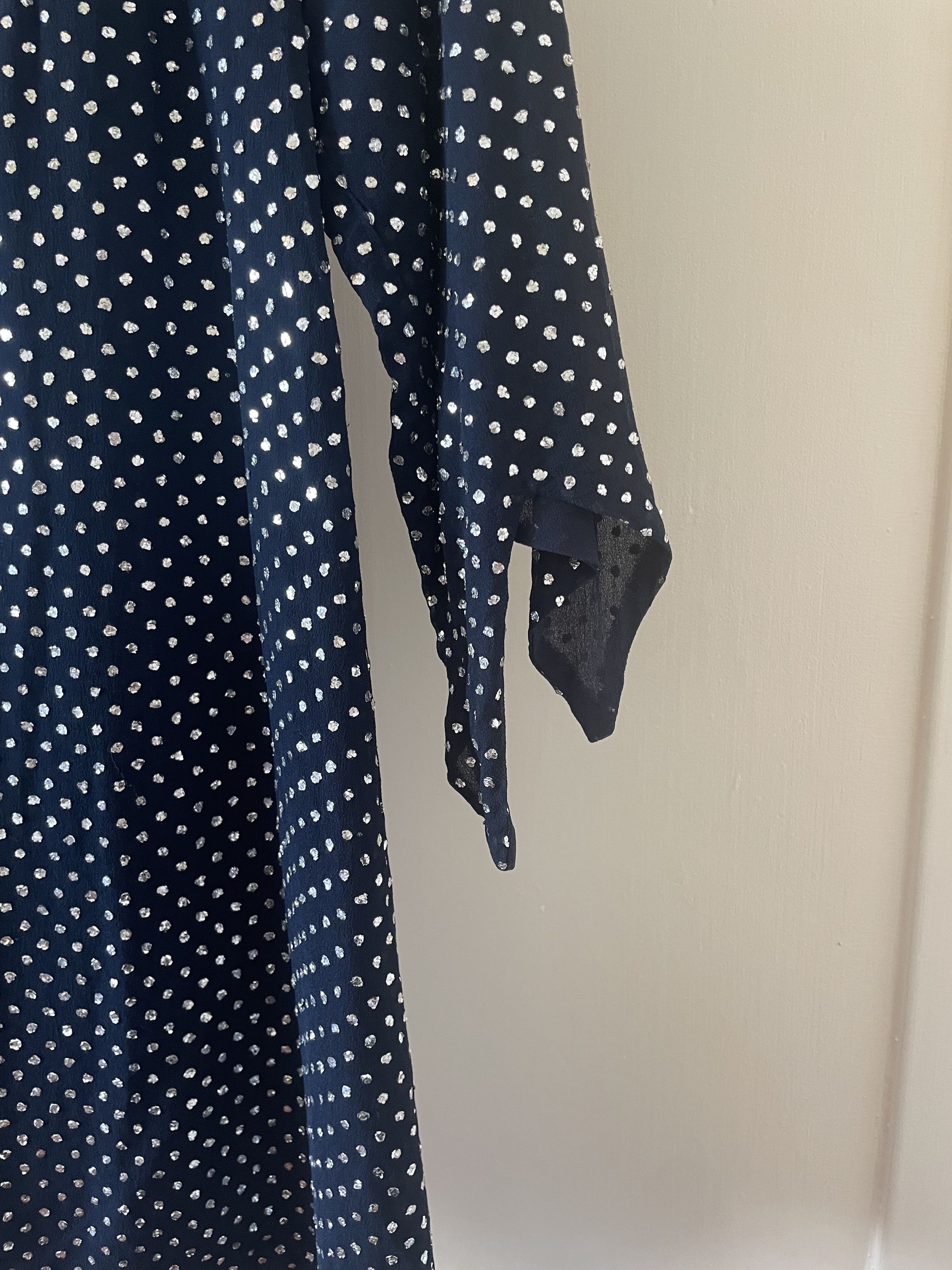 Vintage 70s True Vintage Glitter Disco Tunic Mini Dress Size S / US 4 / IT 40 - 4 Thumbnail