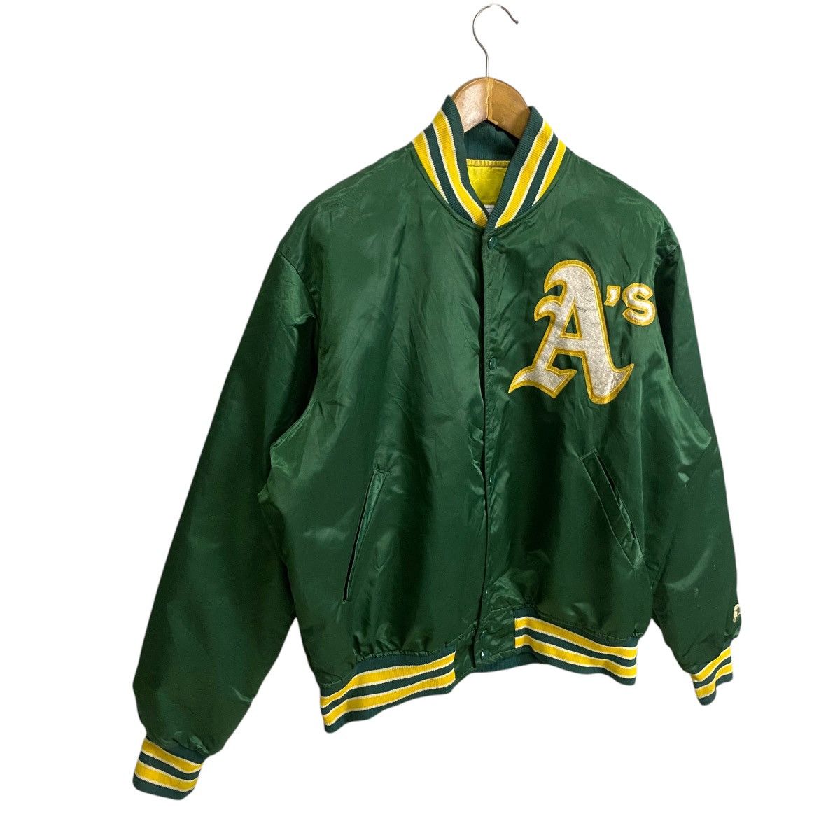 Starter VINTAGE 90's OAKLAND ATHLETICS A'S JOSE CANSECO SATIN JACKET Size US L / EU 52-54 / 3 - 2 Thumbnail