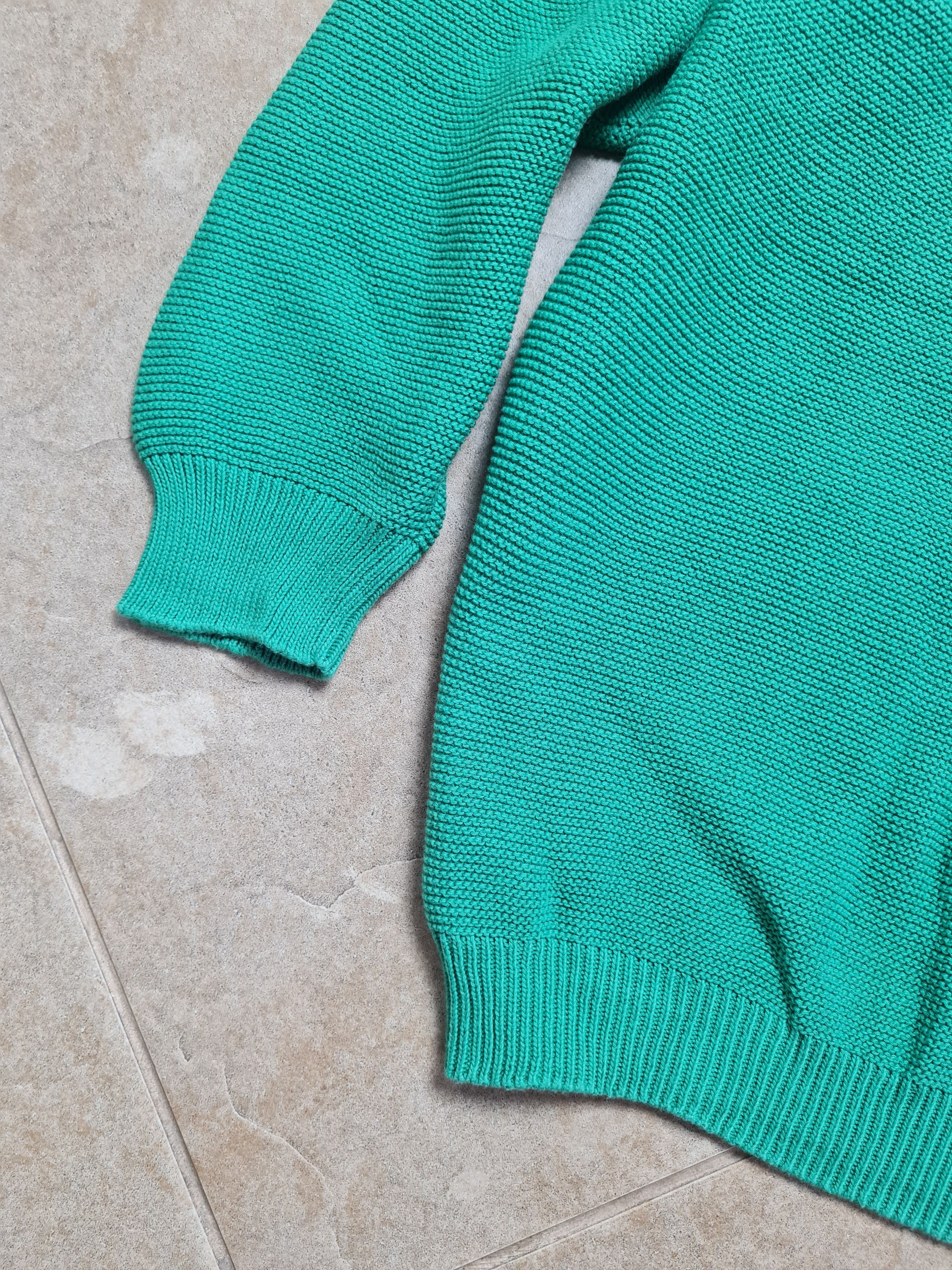 Max Mara WEEKEND MAX MARA Relaxed Fit Green Knit Crew-Neck Sweater Size M / US 6-8 / IT 42-44 - 10 Thumbnail