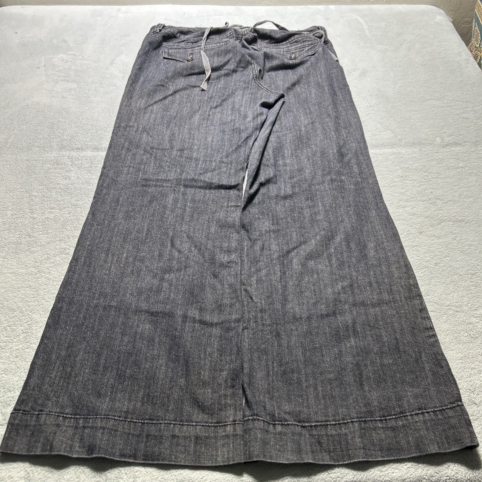 7 For All Mankind Y2k 2000s Tie Closure Beyond Baggy Jeans Womens 18 36x30 Size 36" / US 14 / IT 50 - 1 Thumbnail