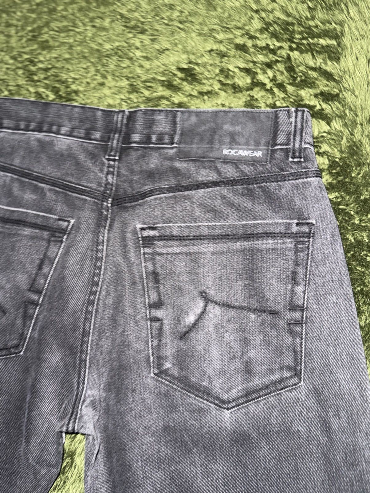 Rocawear [34] Rocawear Vintage Washed Textured Denim Pants Size US 34 / EU 50 - 9 Thumbnail