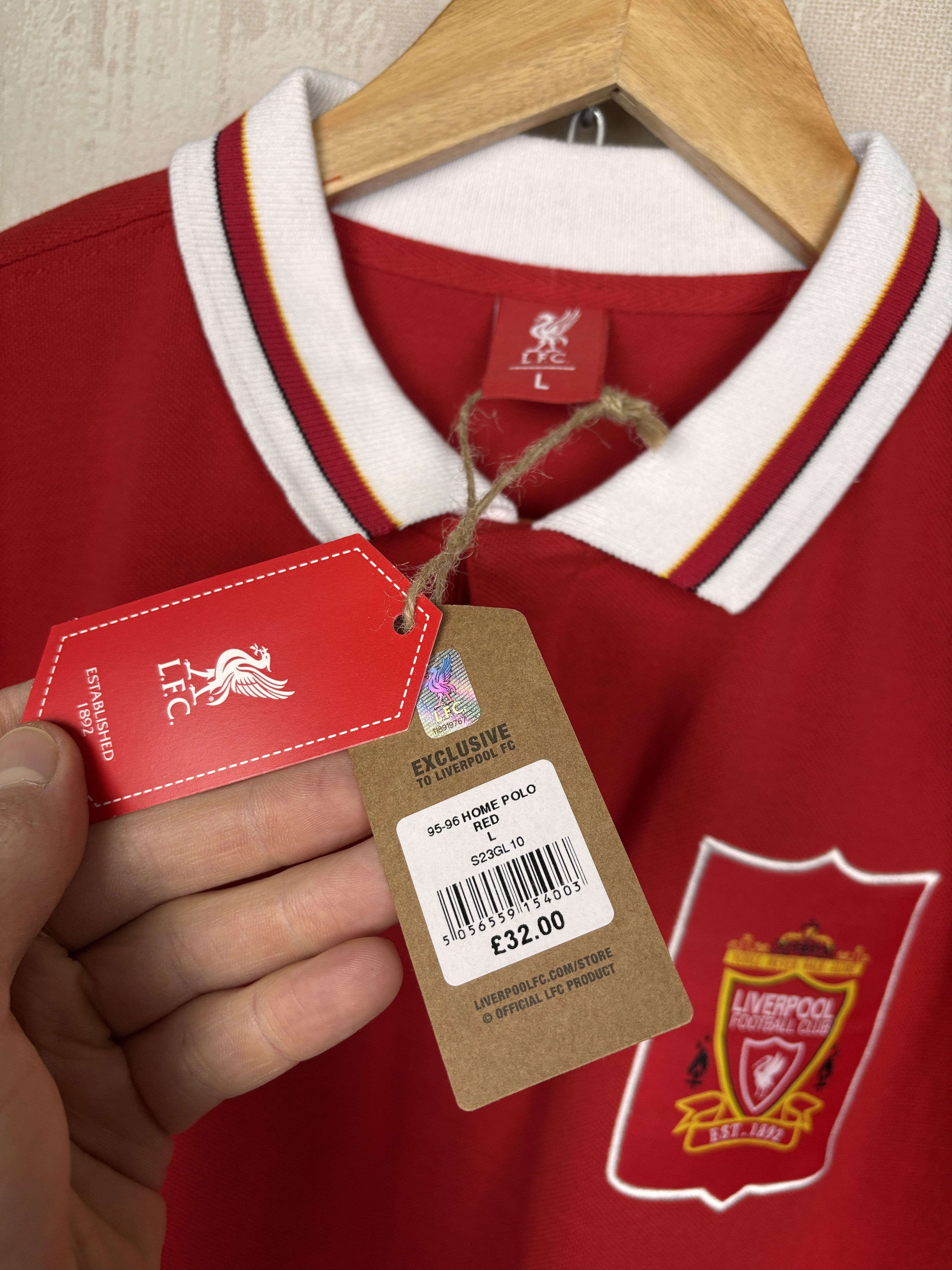 Other Liverpool FC Home Polo T-shirt Size US L / EU 52-54 / 3 - 8 Thumbnail