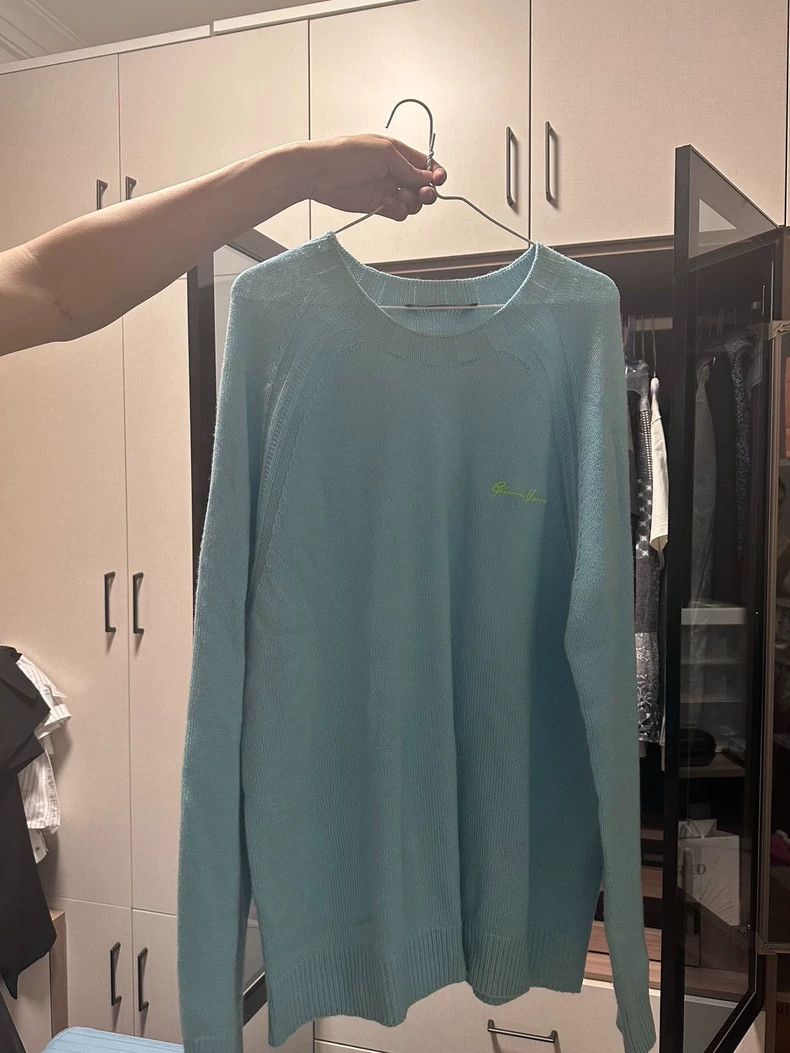 Other Versace Light blue knitwear Size US L / EU 52-54 / 3 - 1 Thumbnail
