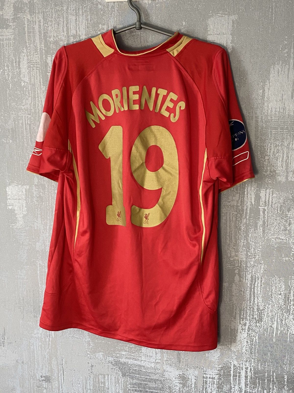 Reebok Liverpool Reebok 2005 Cup Soccer Jersey #19 Morientes shirt Size US XXL / EU 58 / 5 - 2 Thumbnail
