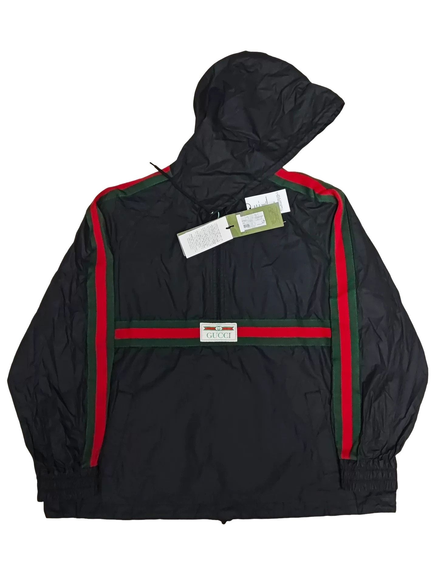 Gucci Gucci Logo Label Hooded Jacket Size 52 Size US L / EU 52-54 / 3 - 1 Thumbnail