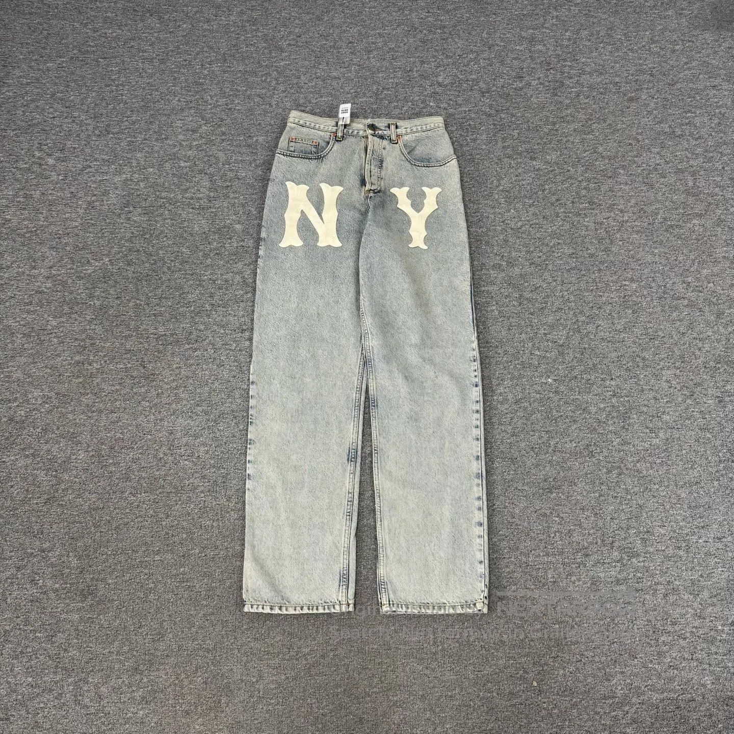 Gucci Guicci Water-washed aging effect High-waisted, wide-leg je Size 29" - 1 Thumbnail