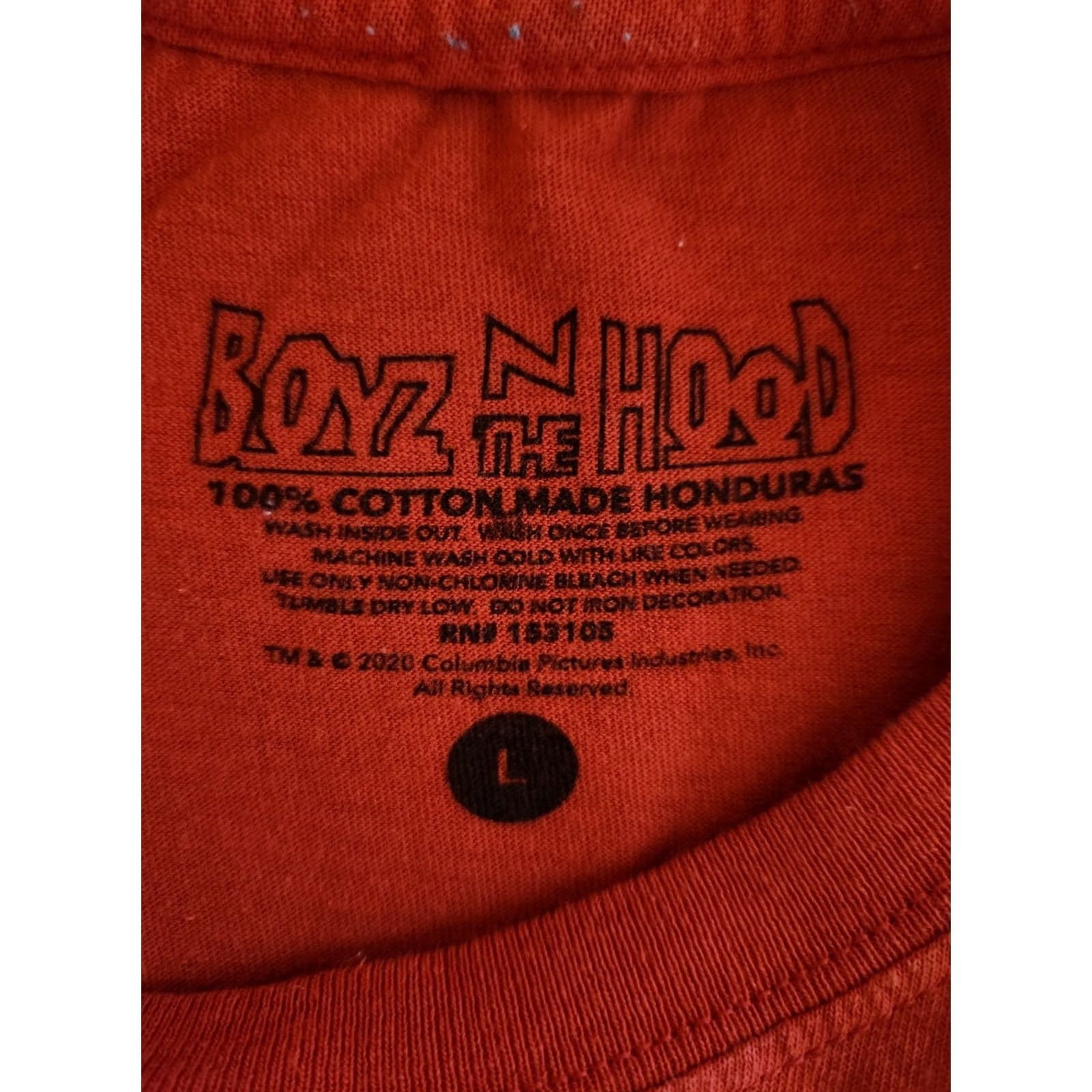 Vintage Boyz In The Hood Movie Ice Cube T Shirt Men's Red Size Large Officially Licensed Size US L / EU 52-54 / 3 - 2 Thumbnail