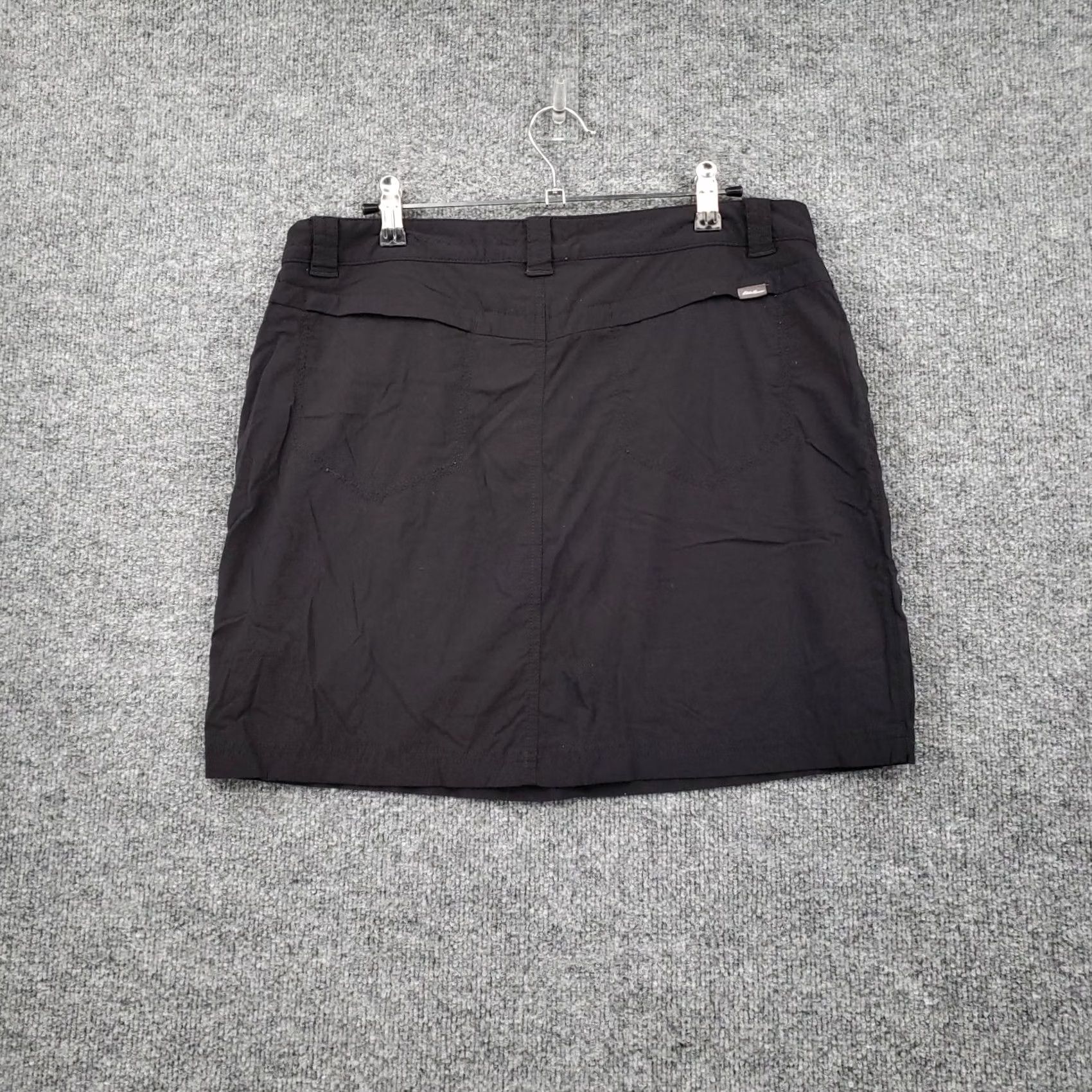 Eddie Bauer Eddie Bauer Skort Womens 8 Black Horizon Mini Nylon Stretch Hiking Outdoor Size 30" / US 8 / IT 44 - 2 Thumbnail