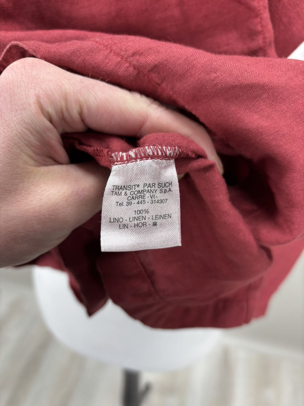 Transit Womens linen jacket Transit Par Such Size 2 Color Red Size M / US 6-8 / IT 42-44 - 12 Thumbnail