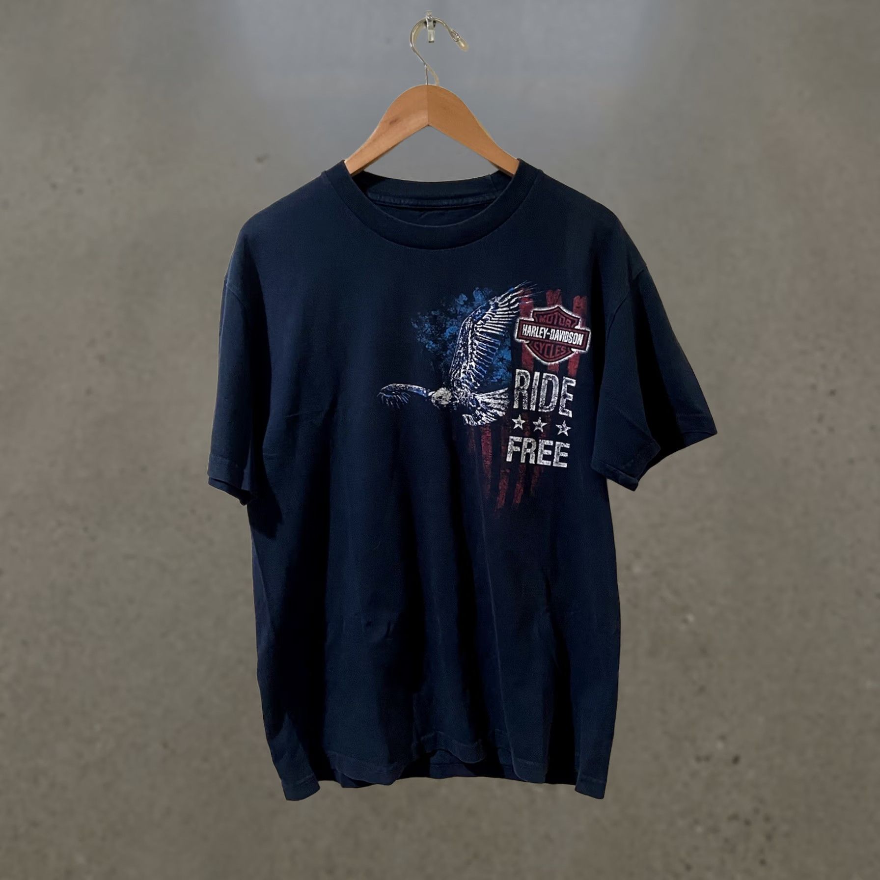 Harley Davidson Harley-Davidson Shirt Adult L Black Graphic Print Jersey Short Sleeve Crew Neck USA Biker Motorcycle Western Clothing Tee Size US L / EU 52-54 / 3 - 1 Thumbnail